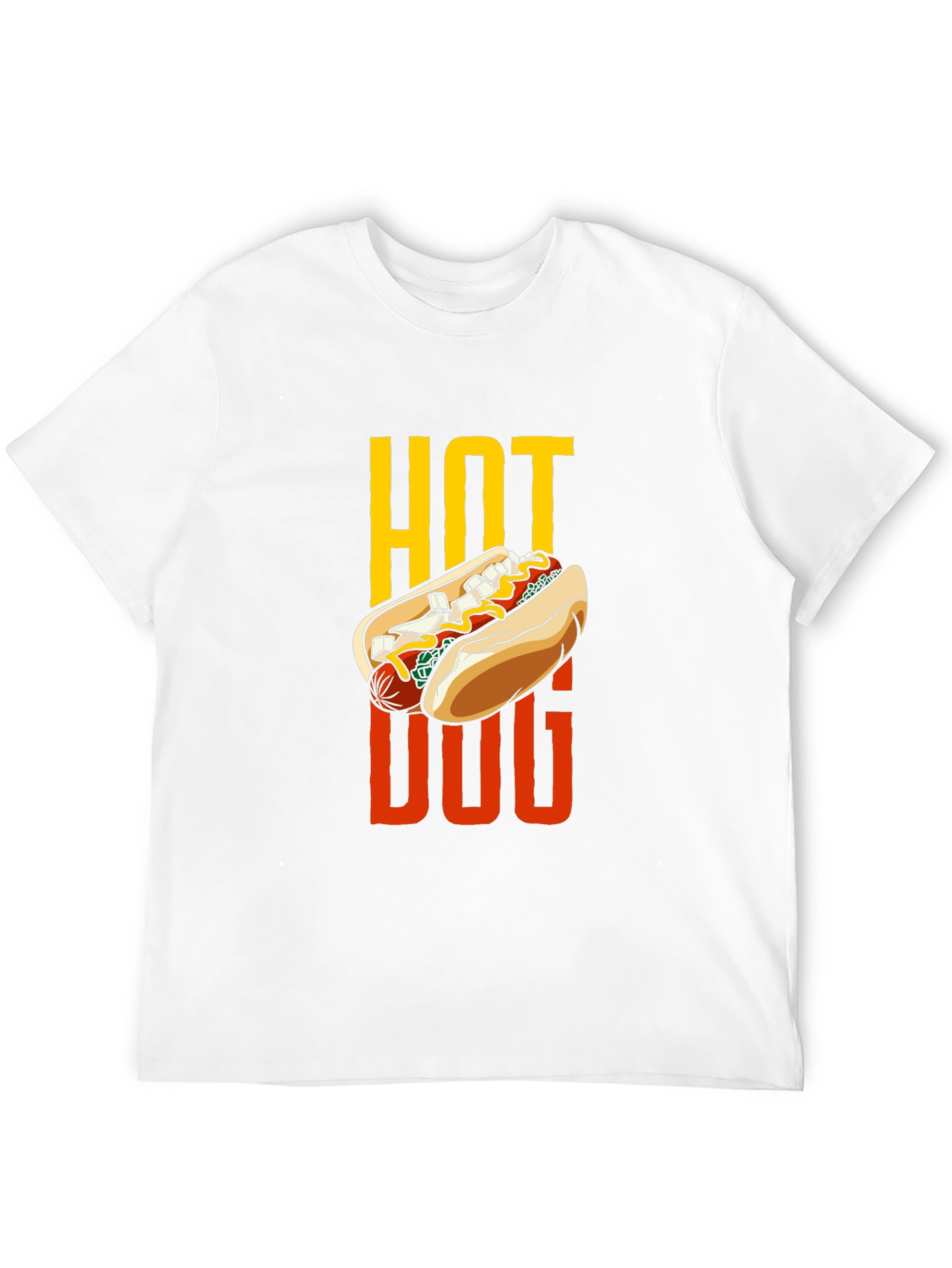 Hot Dog Graphic Tee - Foodie T-Shirt