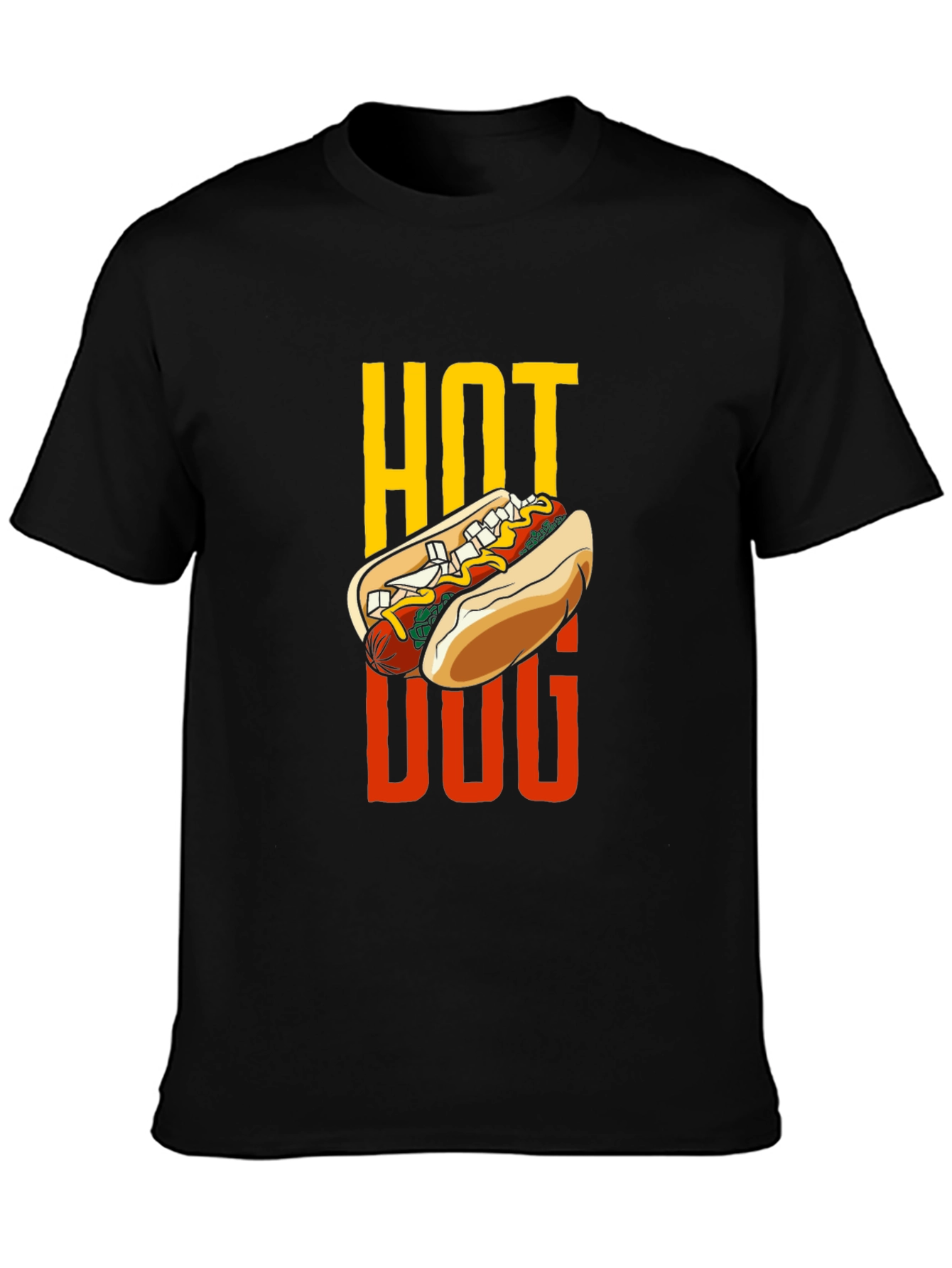 Hot Dog Graphic Tee - Foodie T-Shirt