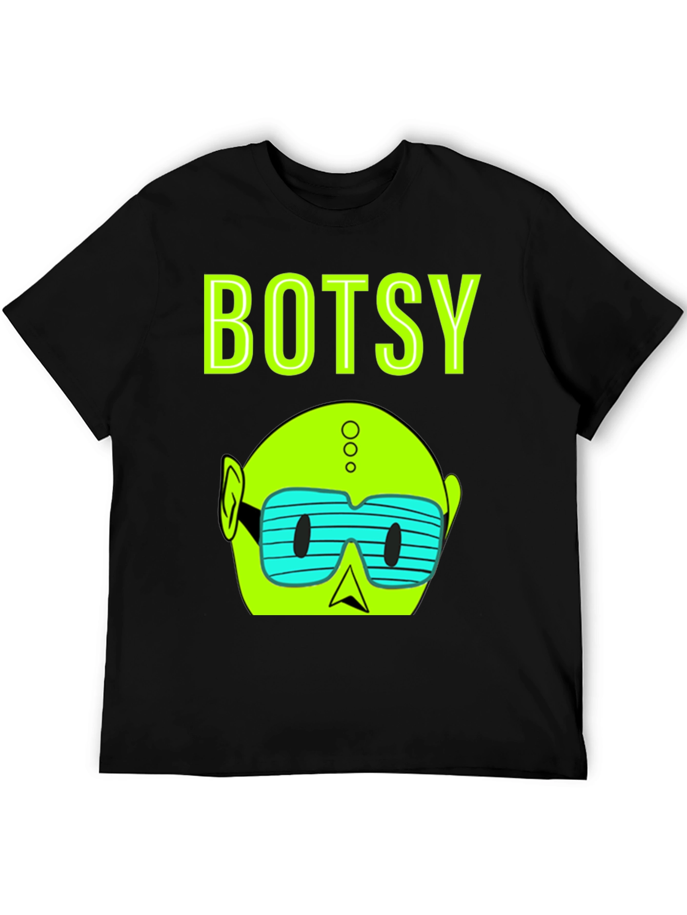 Botsy Graphic T-Shirt - Black Cotton Tee
