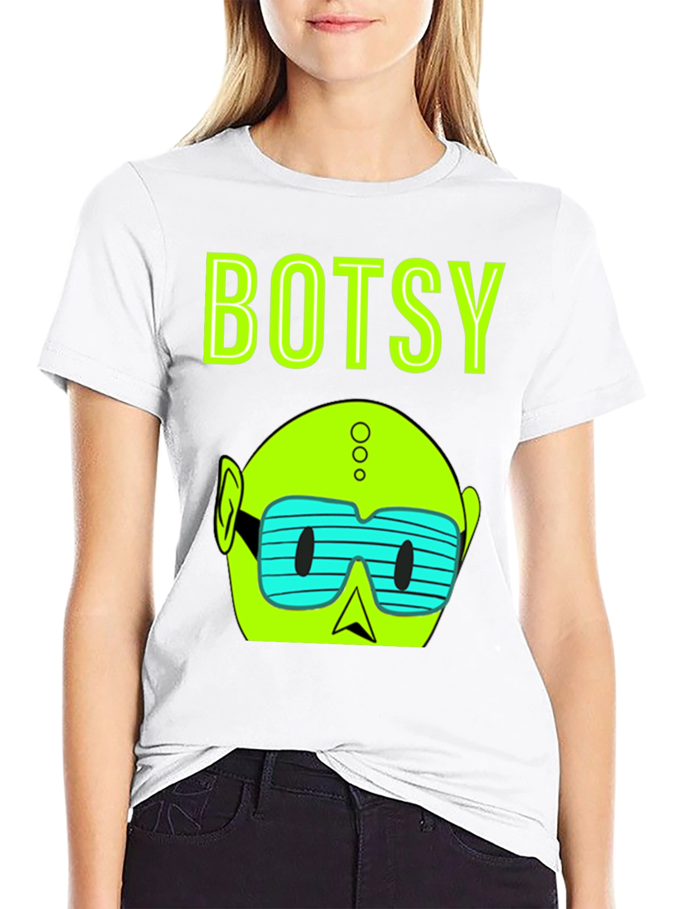 Botsy Graphic T-Shirt - Black Cotton Tee