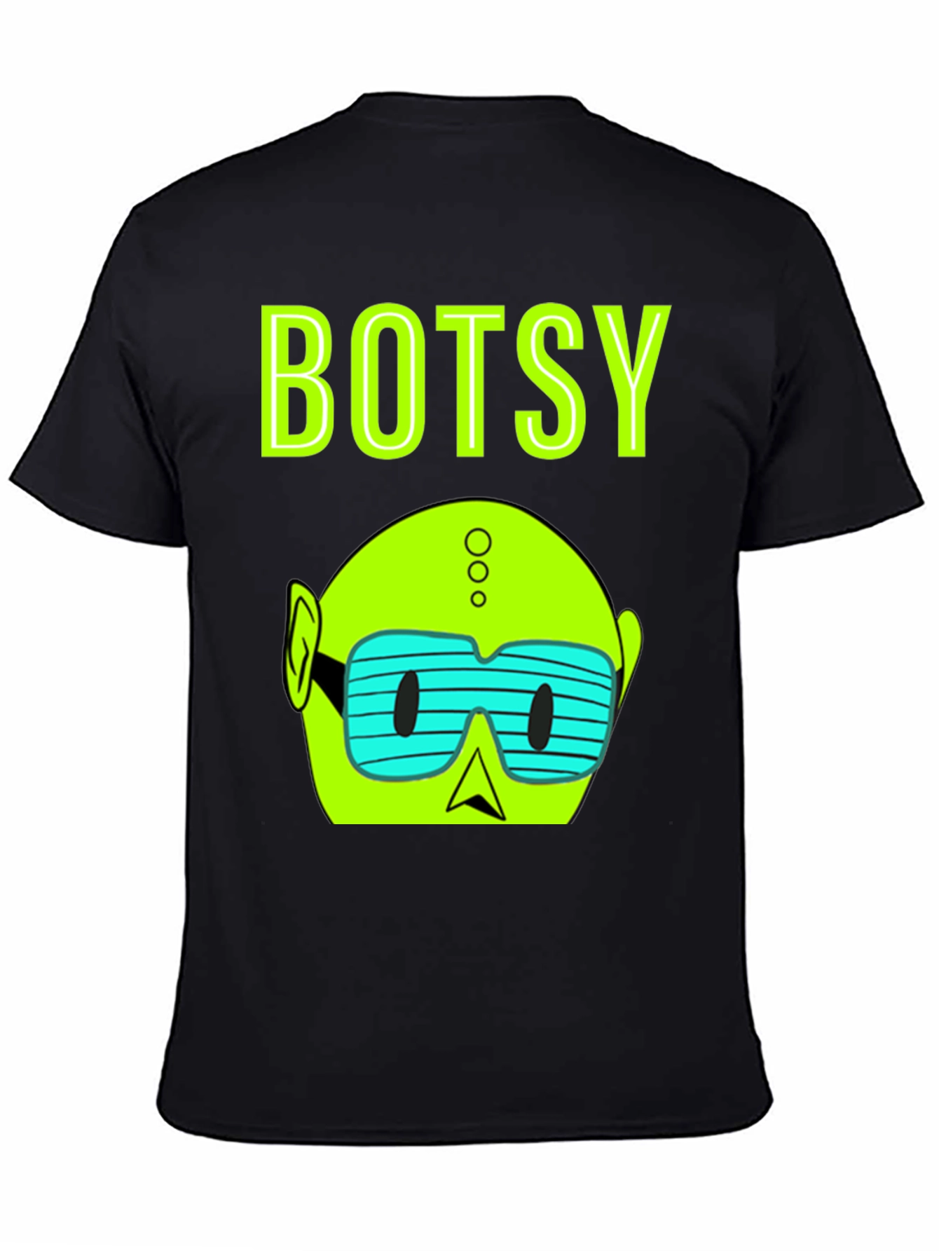 Botsy Graphic T-Shirt - Black Cotton Tee