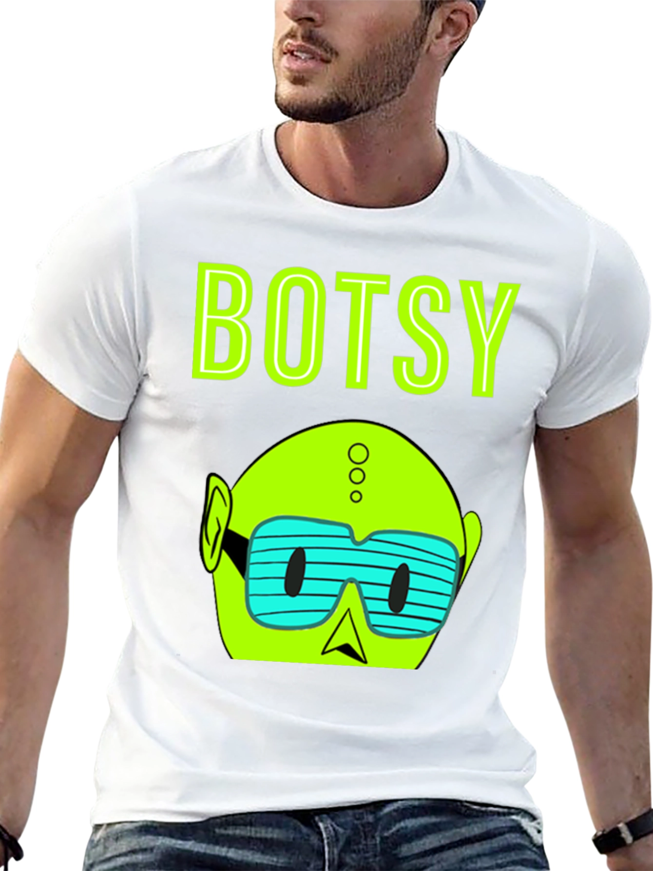 Botsy Graphic T-Shirt - Black Cotton Tee