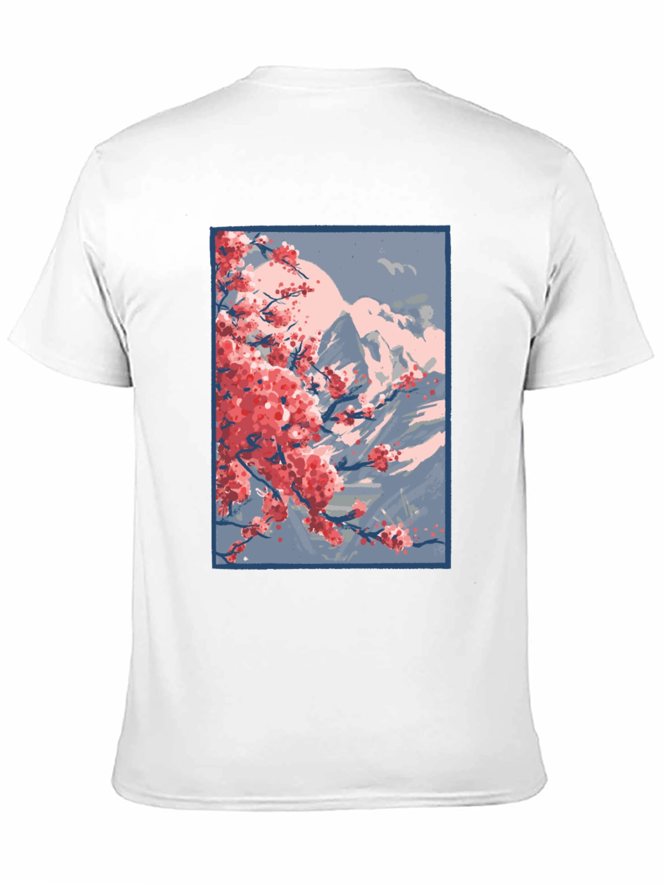 Sakura Mountain Black T-Shirt