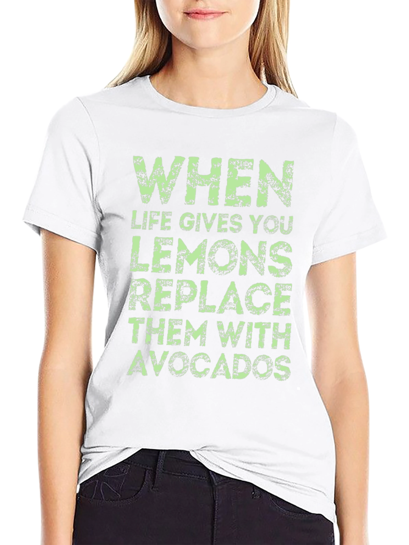 Funny Avocado T-Shirt: When Life Gives You Lemons