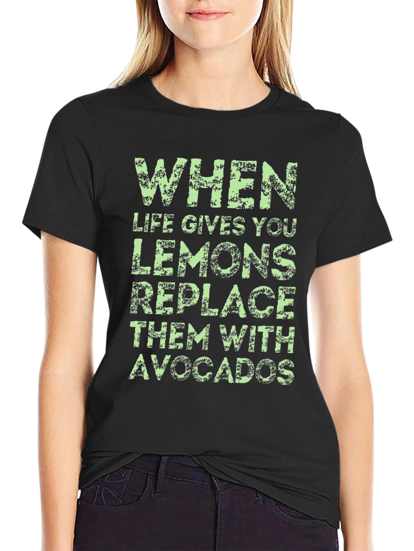 Funny Avocado T-Shirt: When Life Gives You Lemons