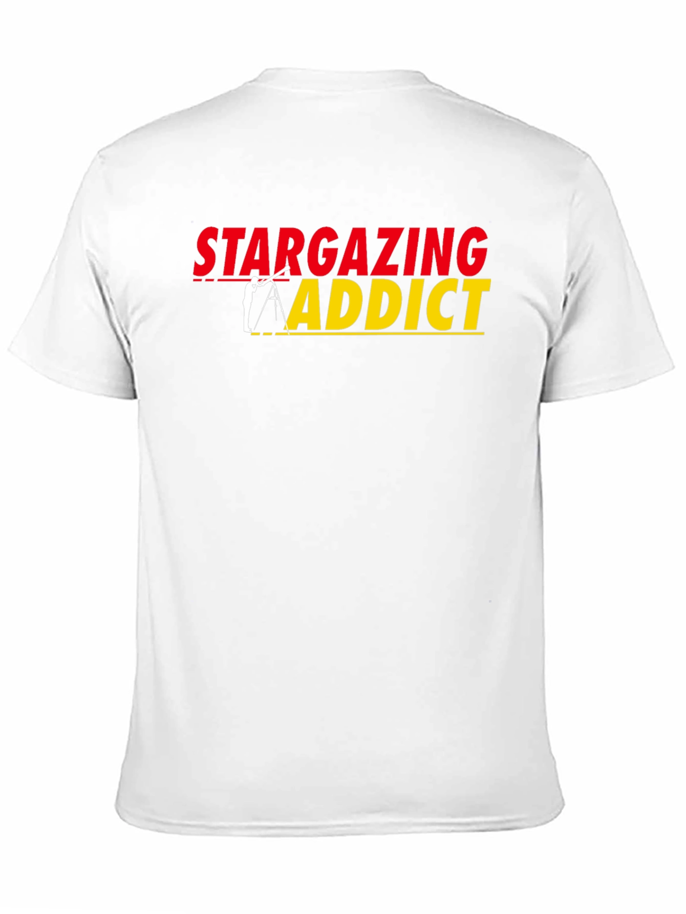 Stargazing Addict Black T-Shirt - Astronomy Lover Tee