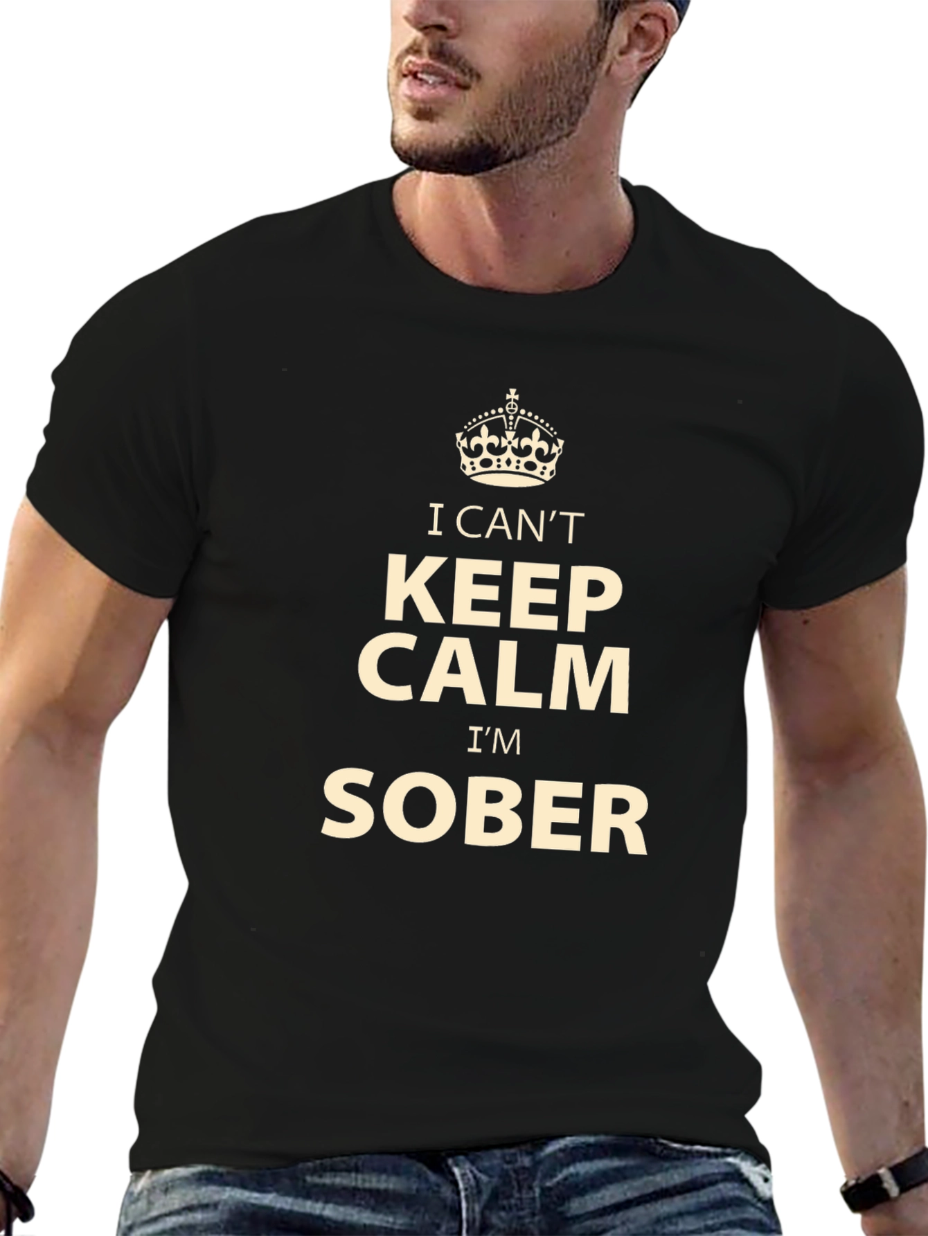 I Cant Keep Calm Im Sober T-Shirt