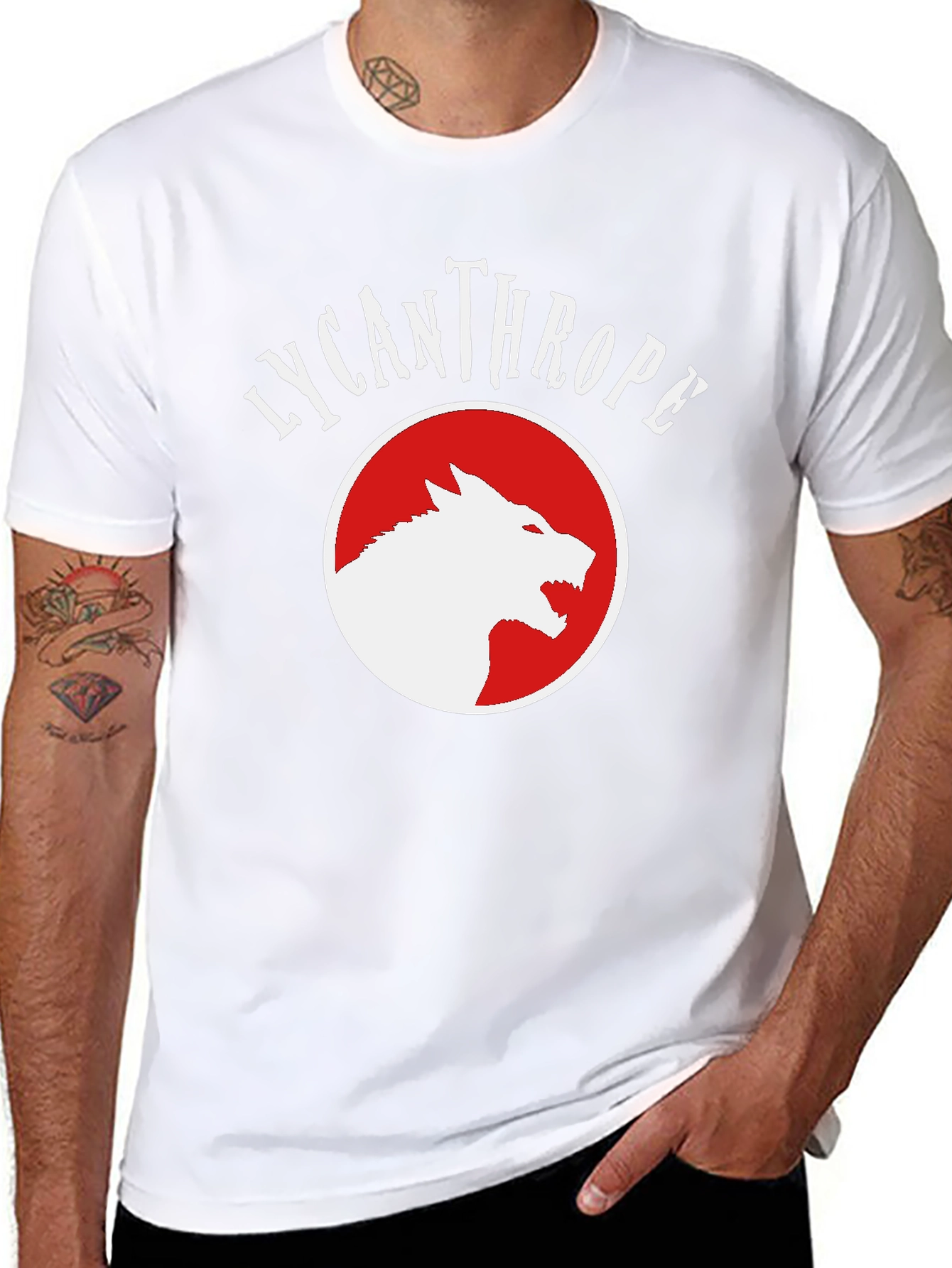 Lycanthrope Graphic Tee - Bold Wolf Design