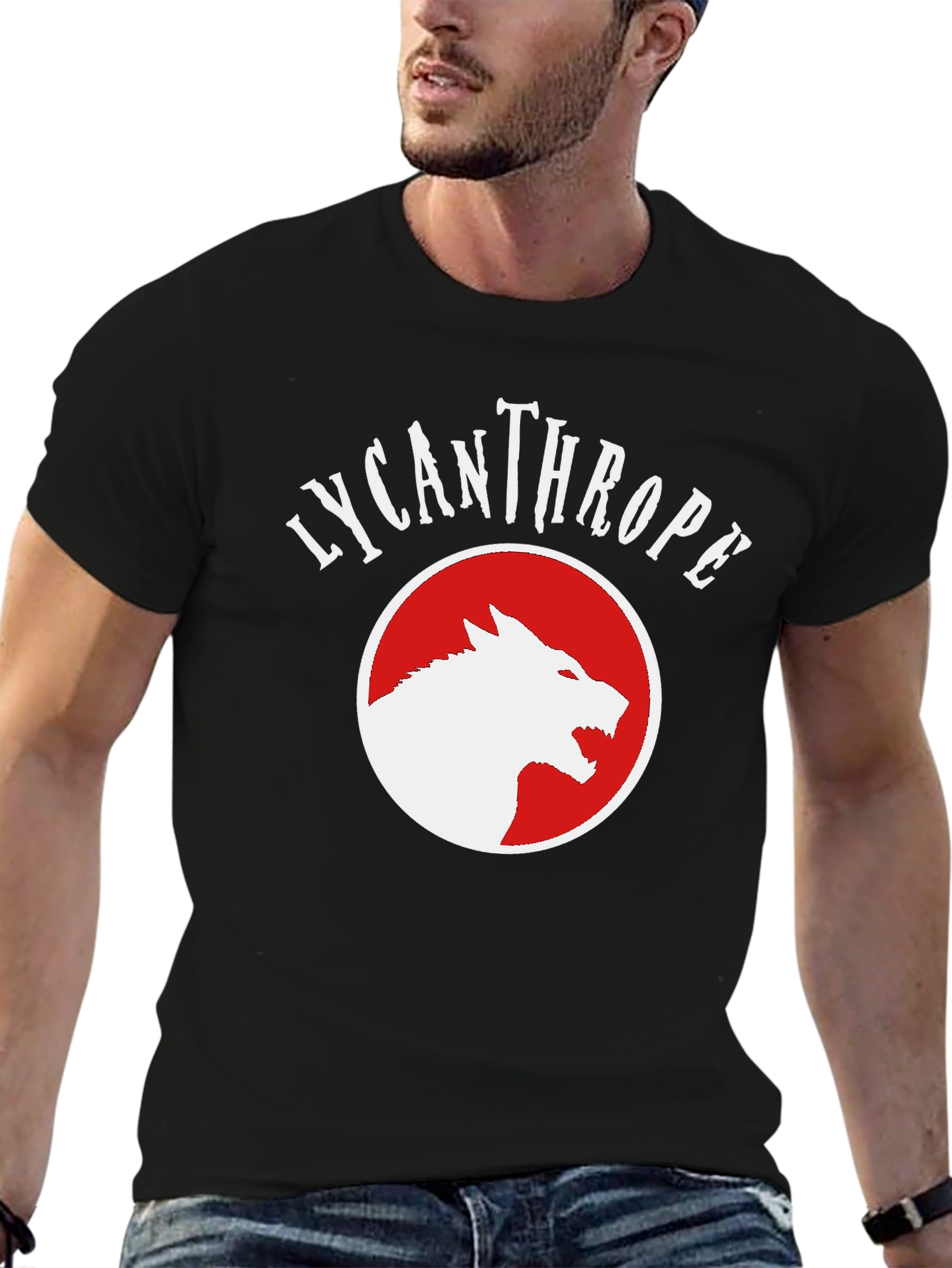 Lycanthrope Graphic Tee - Bold Wolf Design