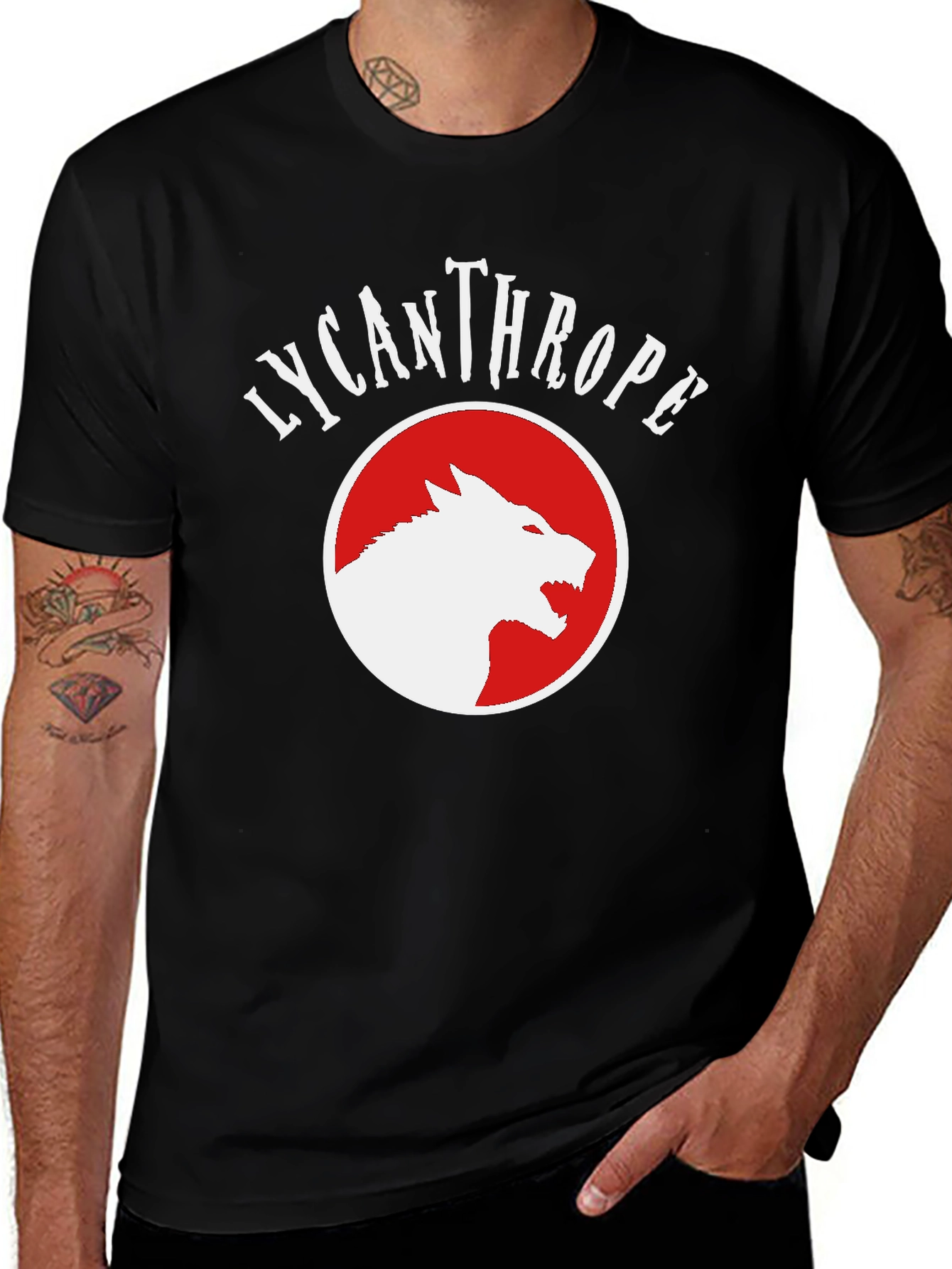 Lycanthrope Graphic Tee - Bold Wolf Design