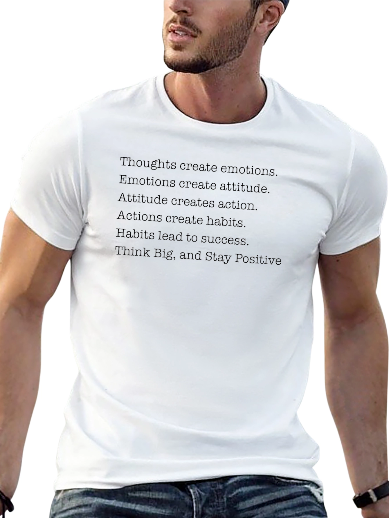 Inspirational T-Shirt - Thoughts Create Emotions