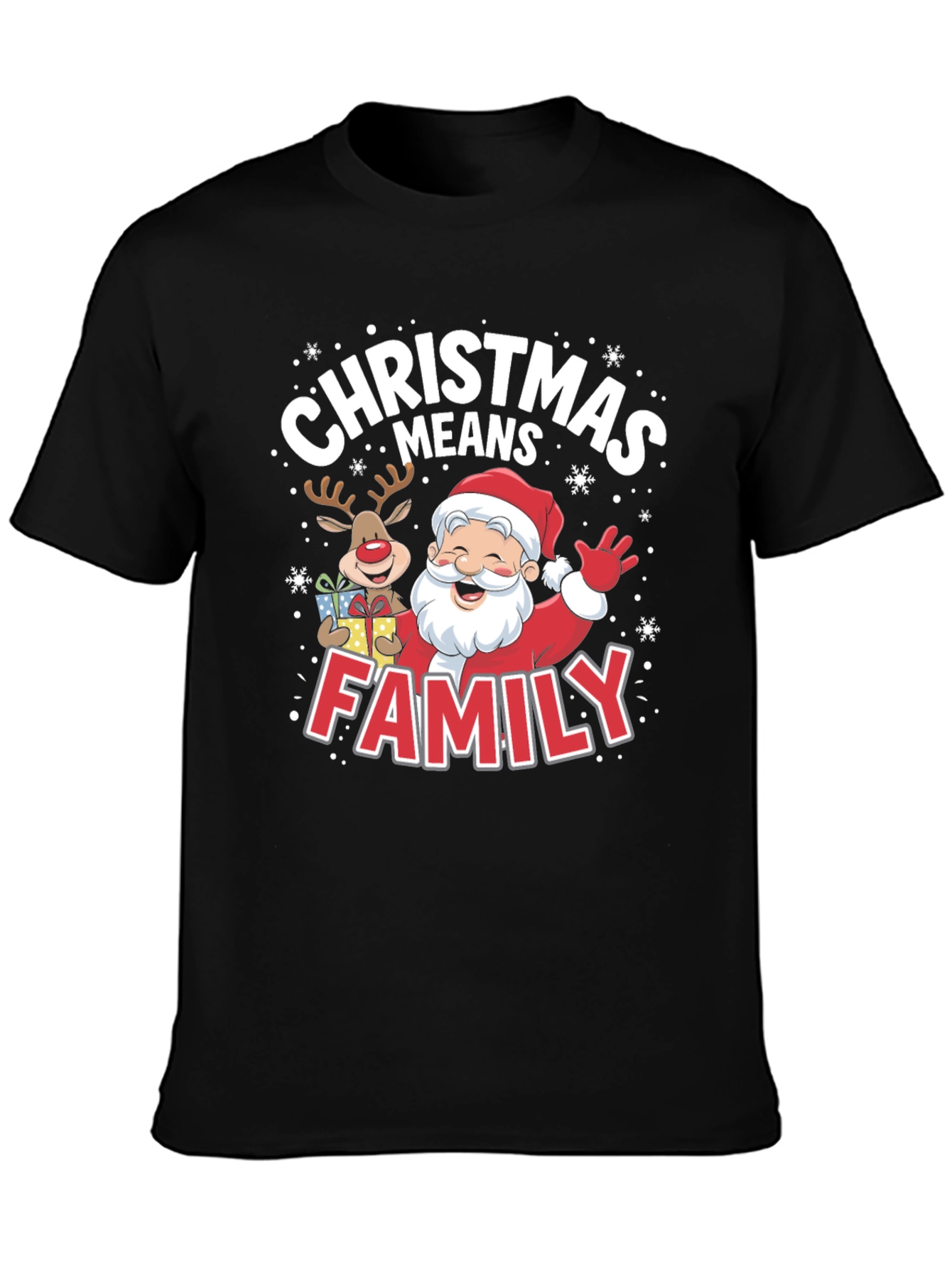 Christmas Means Family Santa Tee