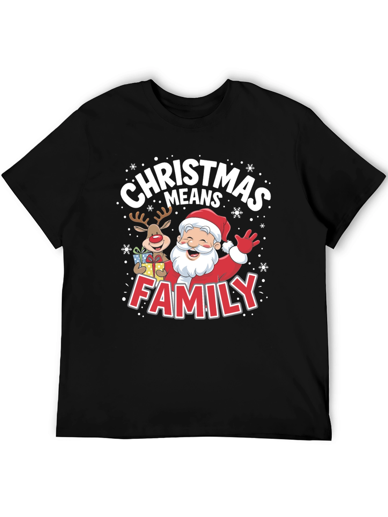 Christmas Means Family Santa Tee