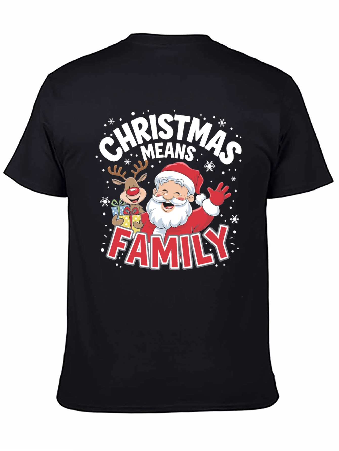 Christmas Means Family Santa Tee