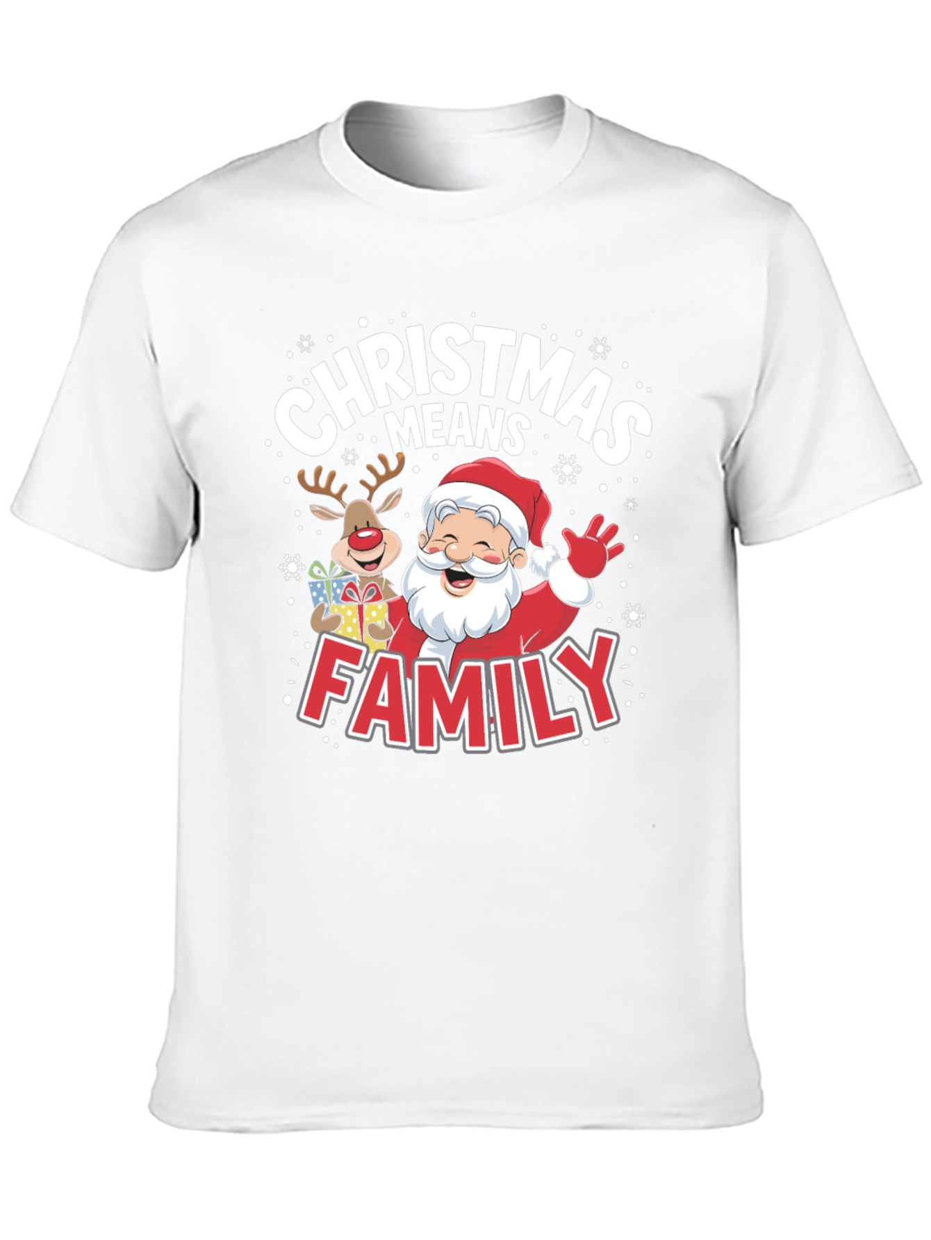 Christmas Means Family Santa Tee