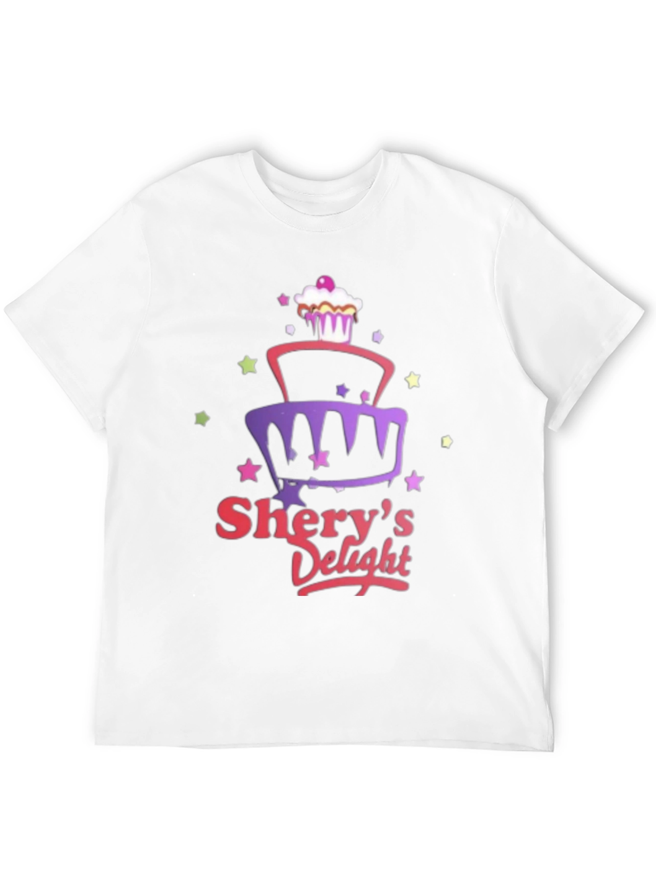 Sherys Delight Cake Graphic Black T-Shirt
