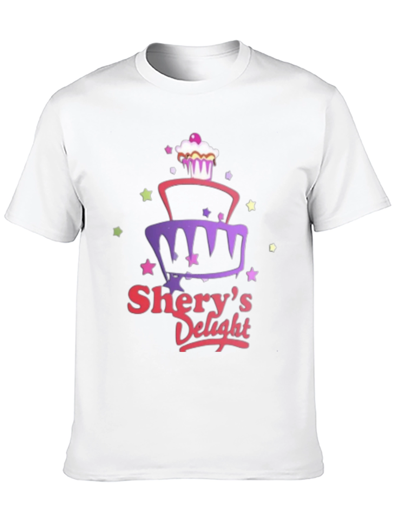 Sherys Delight Cake Graphic Black T-Shirt