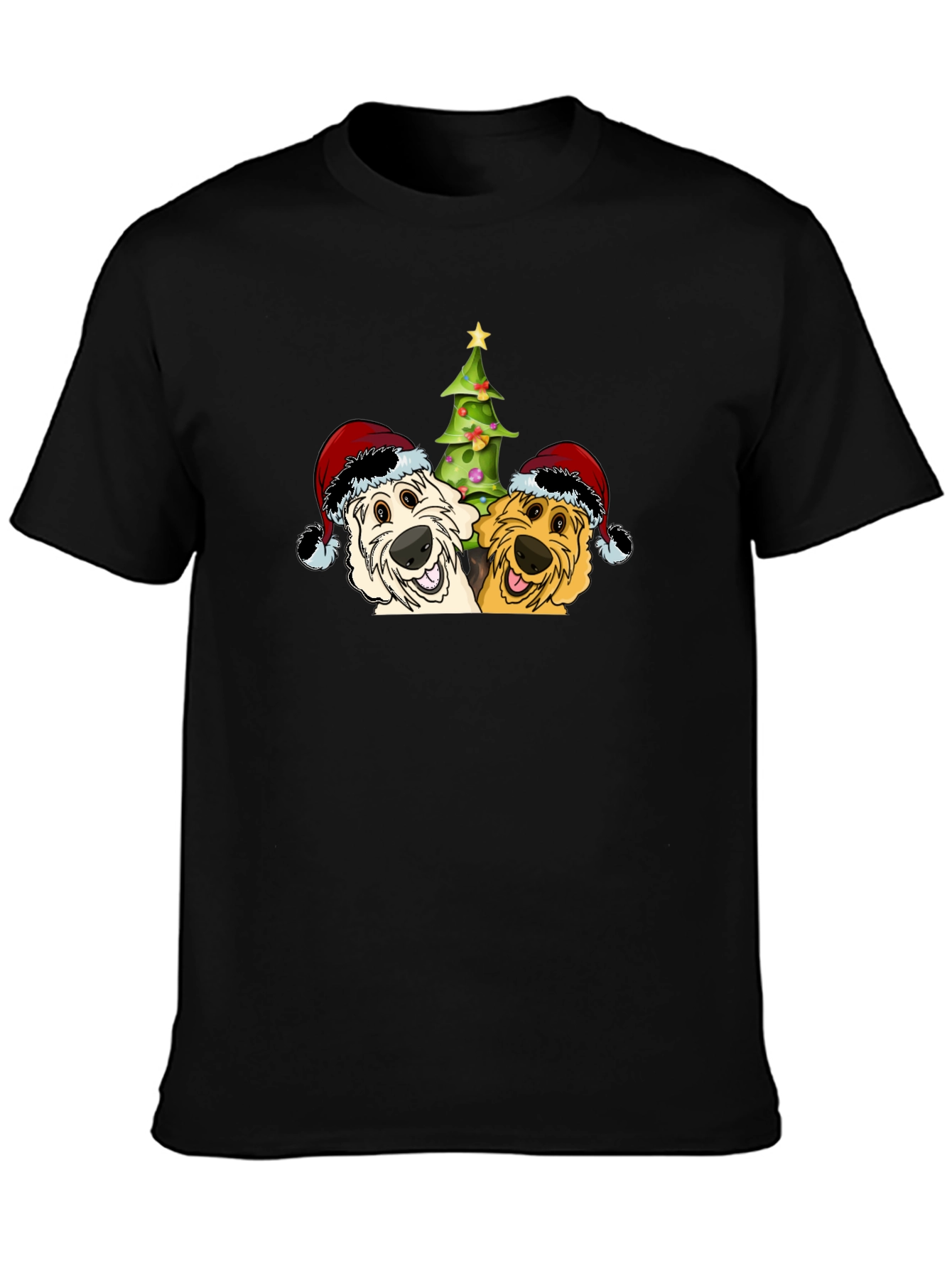 Festive Dog Christmas Tree T-Shirt