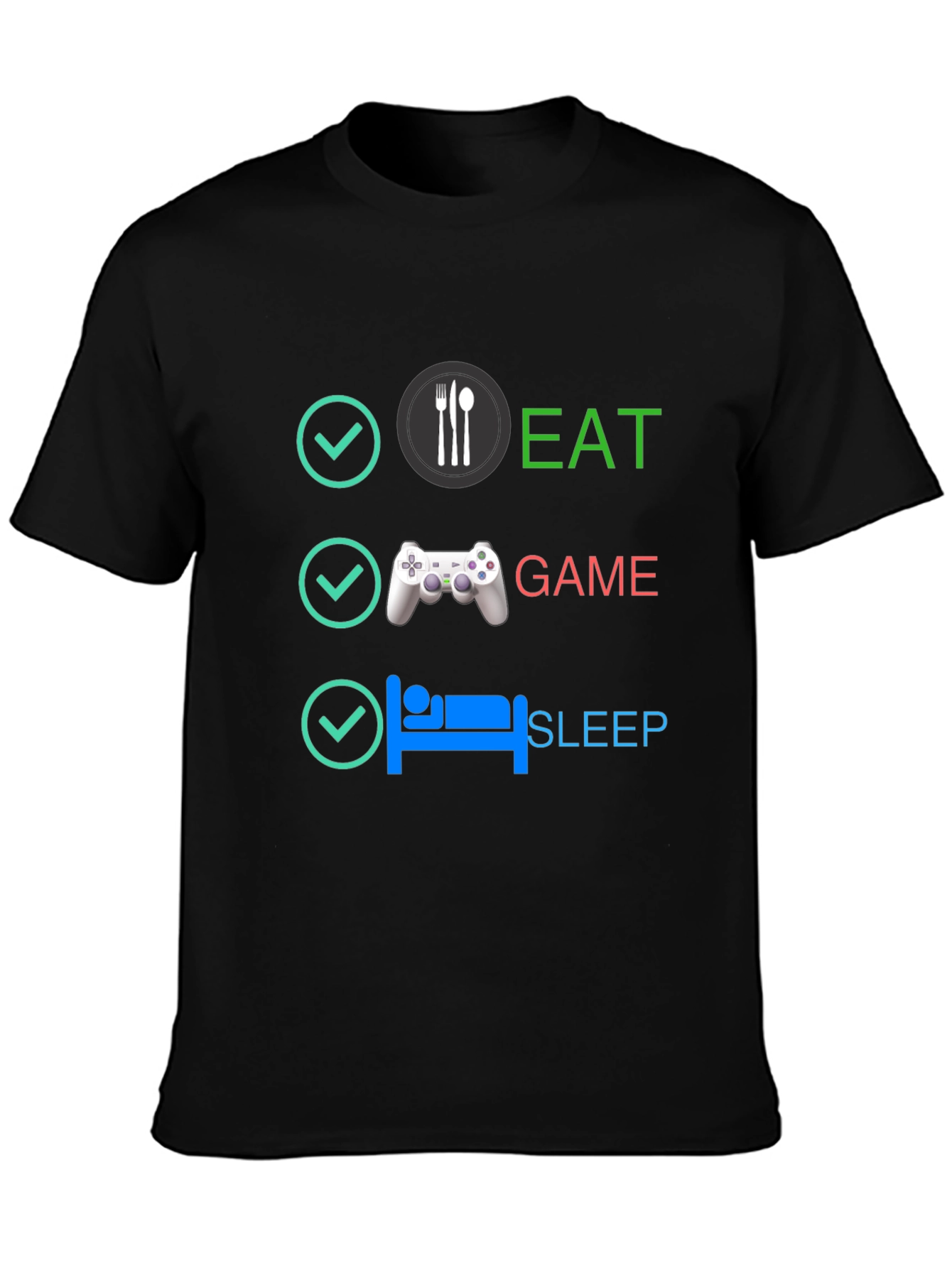 Eat Game Sleep T-Shirt - Gamer Lifestyle