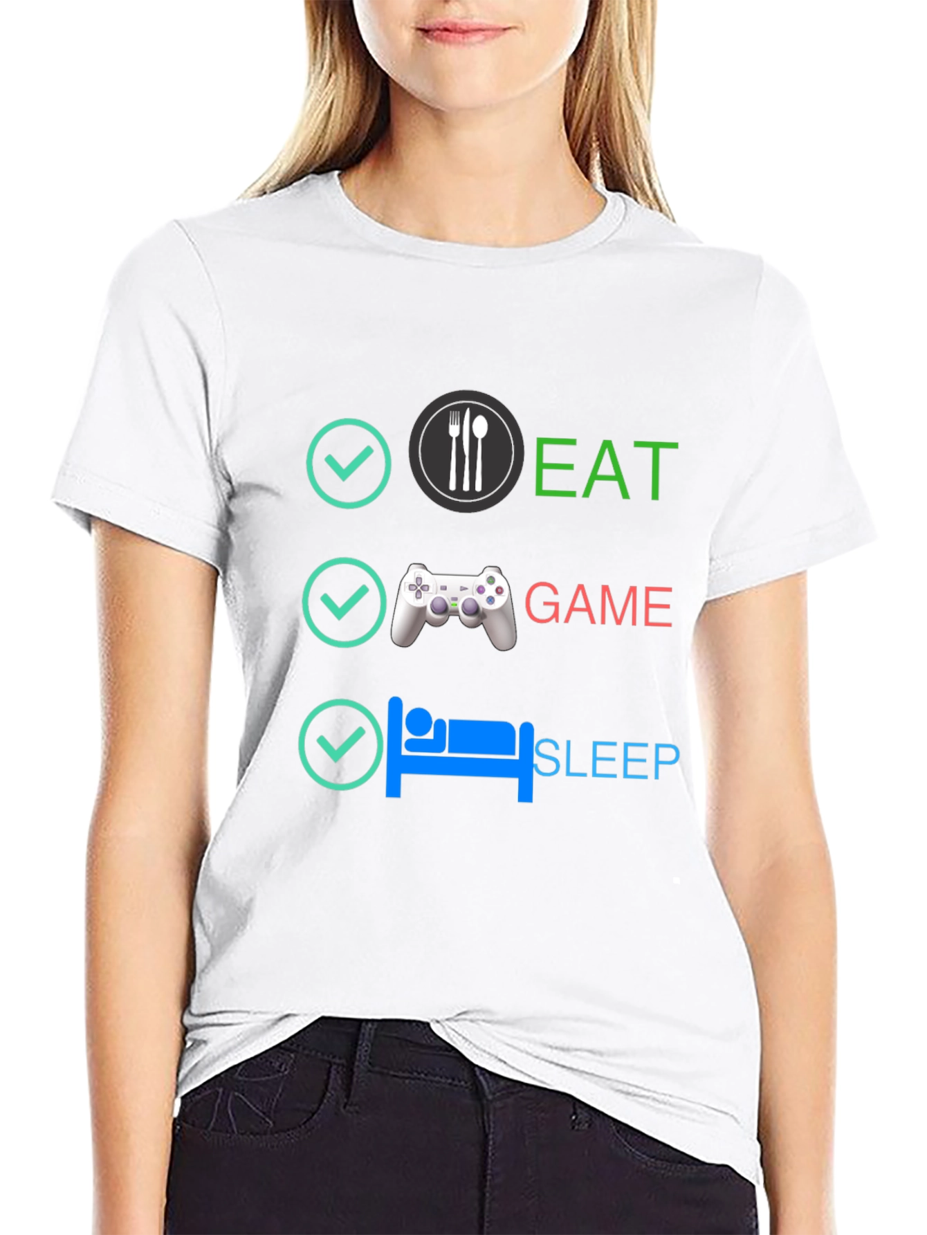 Eat Game Sleep T-Shirt - Gamer Lifestyle