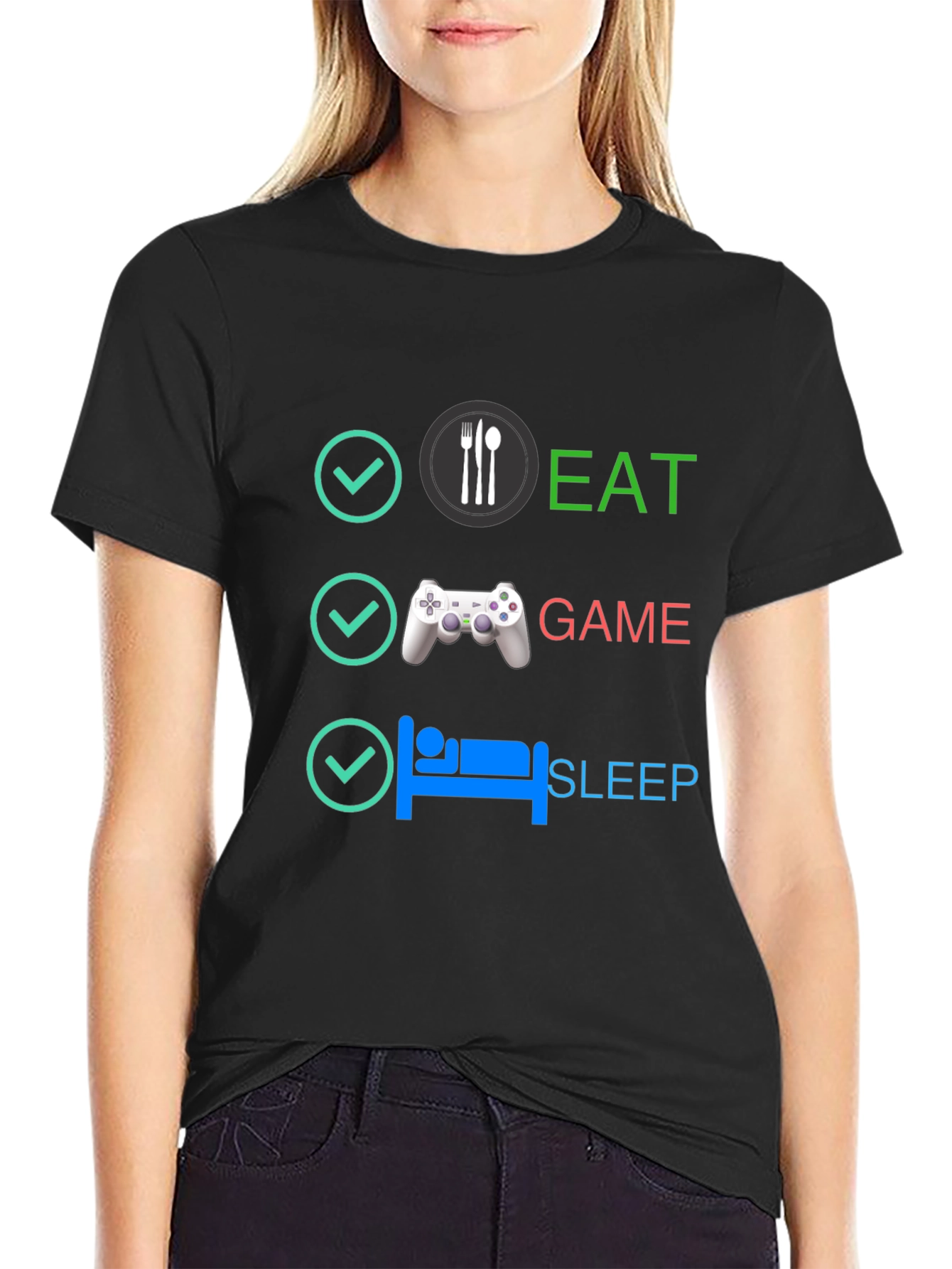 Eat Game Sleep T-Shirt - Gamer Lifestyle