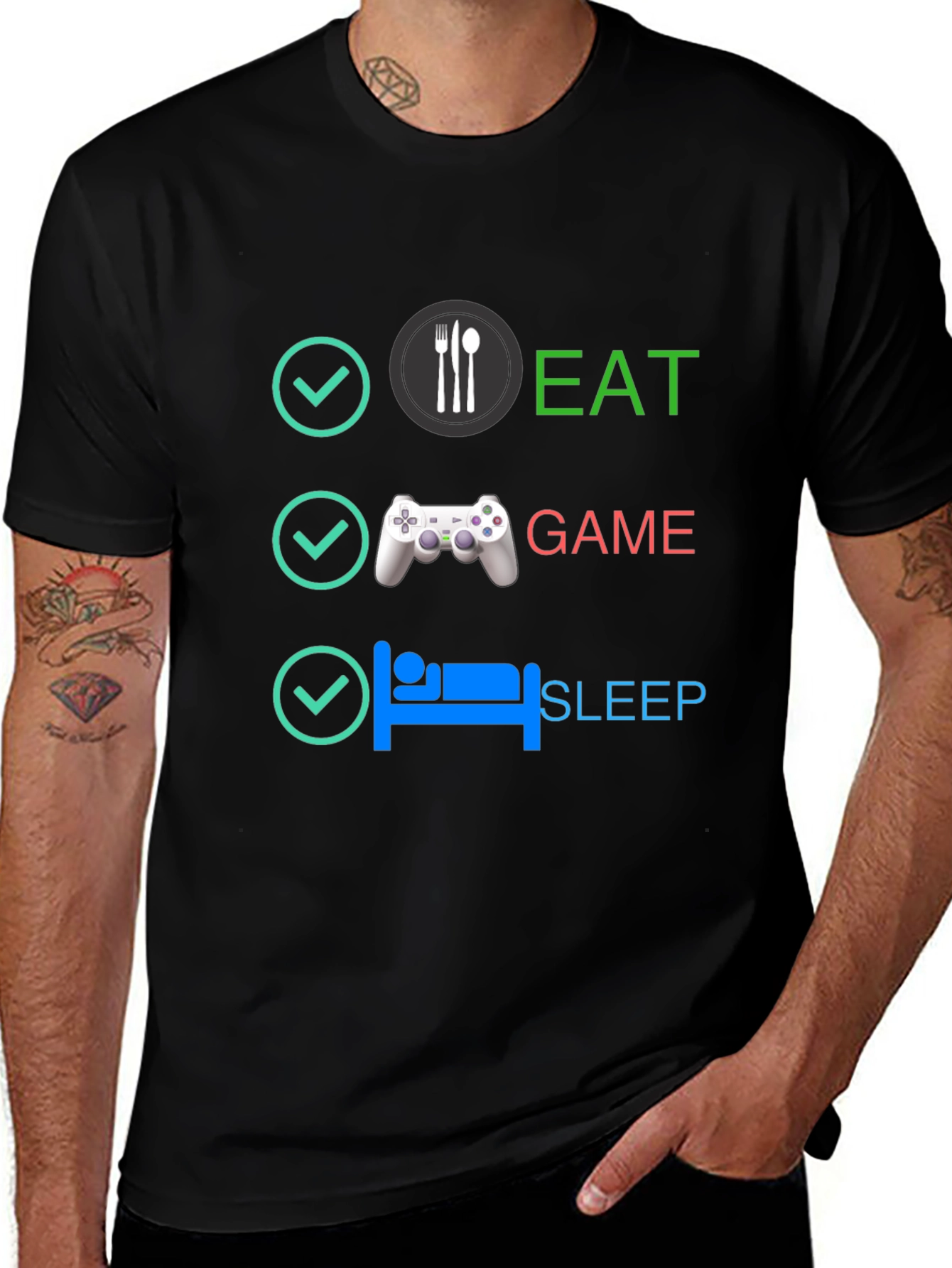 Eat Game Sleep T-Shirt - Gamer Lifestyle