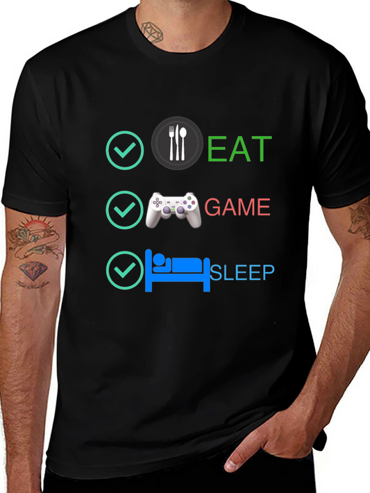 Eat Game Sleep T-Shirt - Gamer Lifestyle