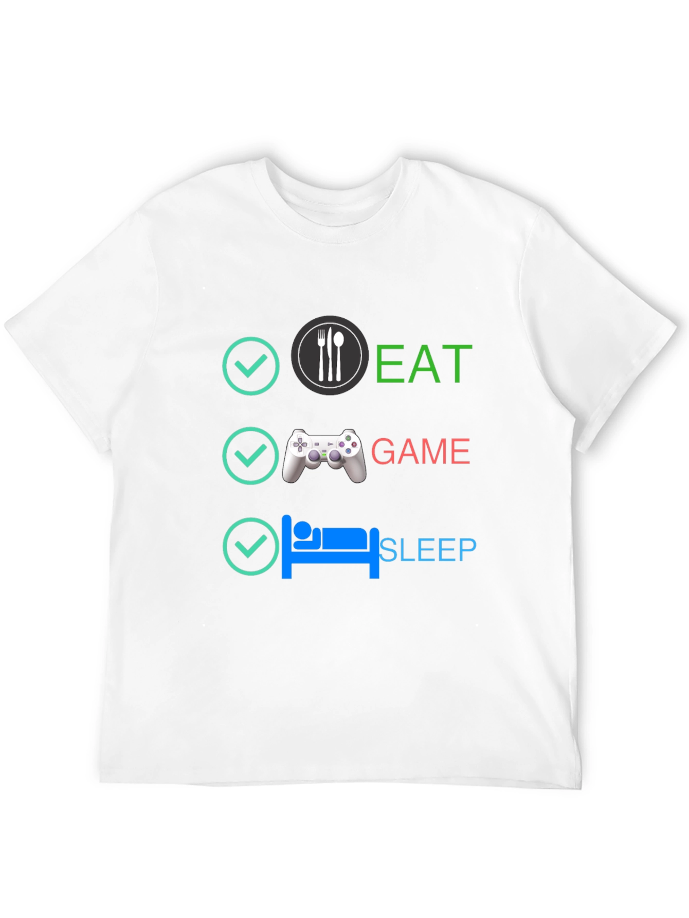 Eat Game Sleep T-Shirt - Gamer Lifestyle