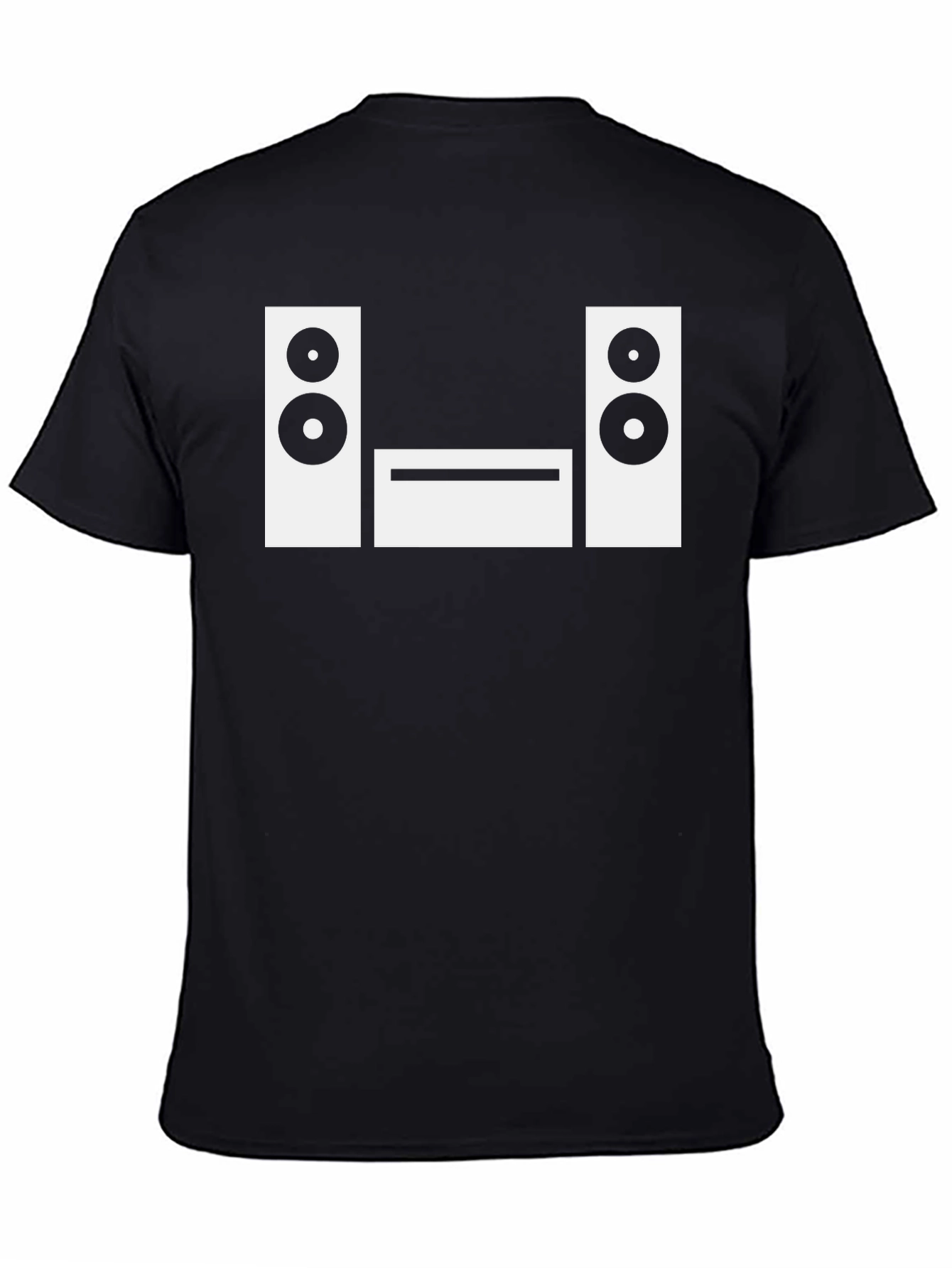 Stereo System Graphic Tee - Black