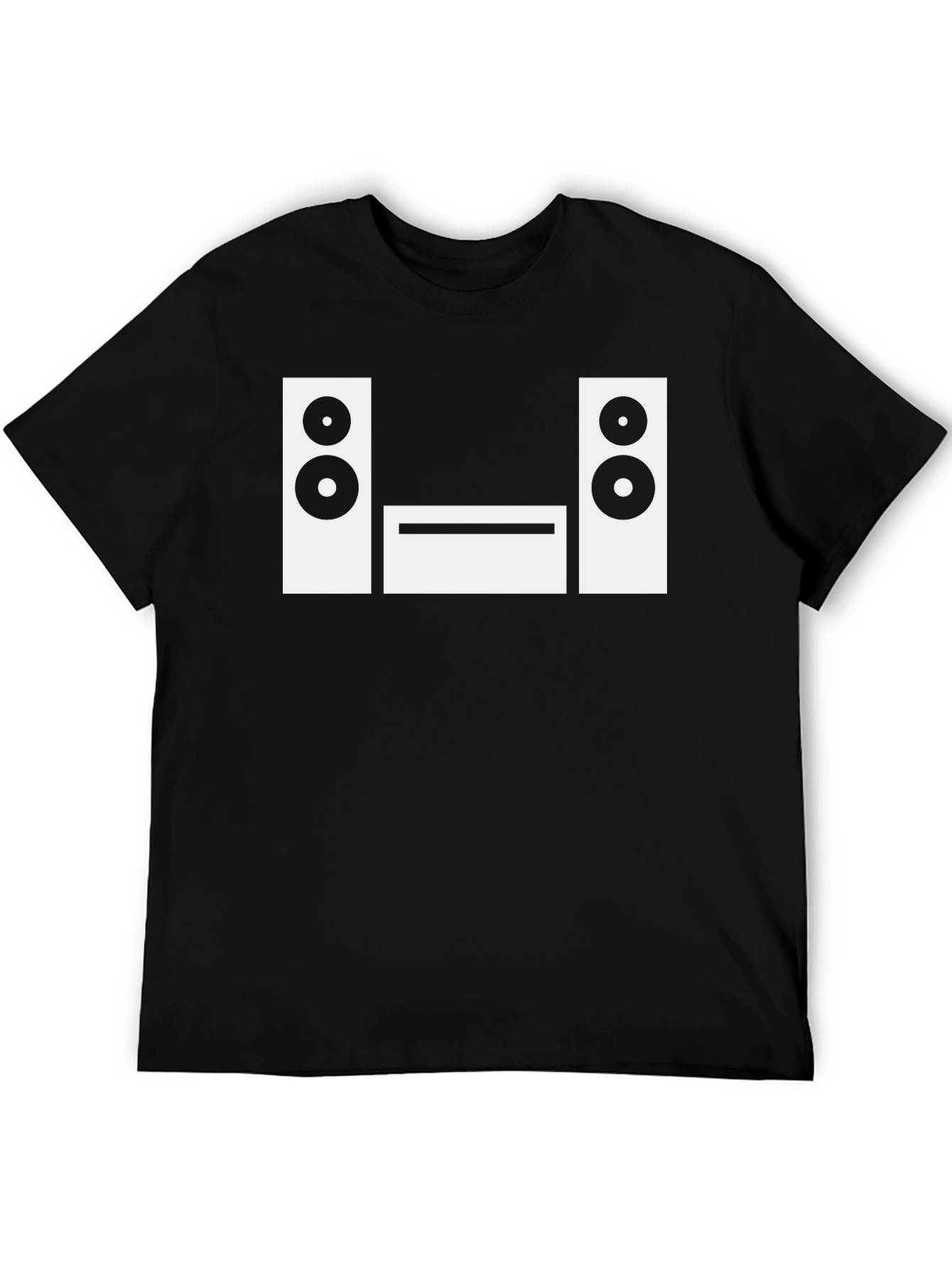 Stereo System Graphic Tee - Black