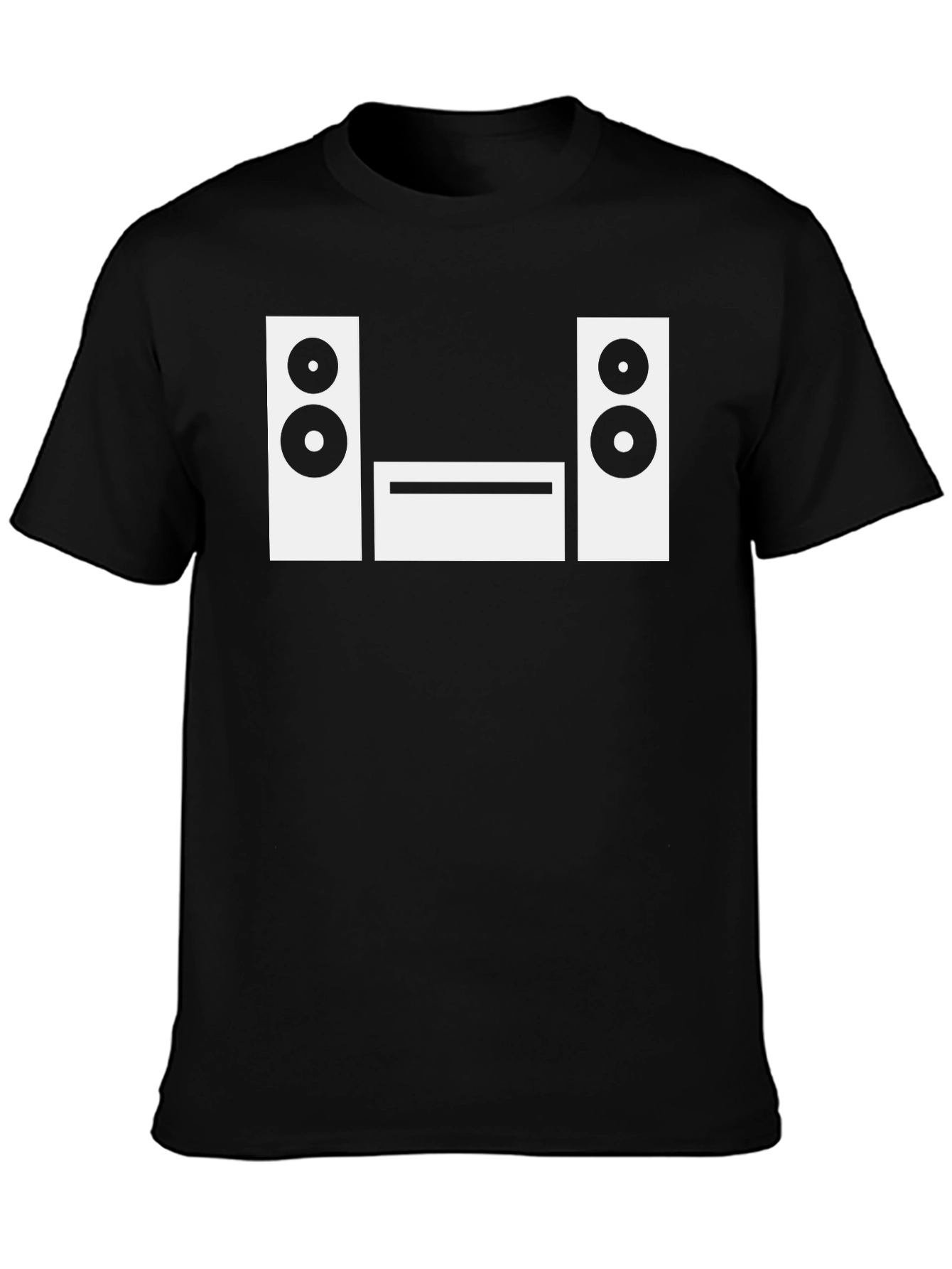 Stereo System Graphic Tee - Black