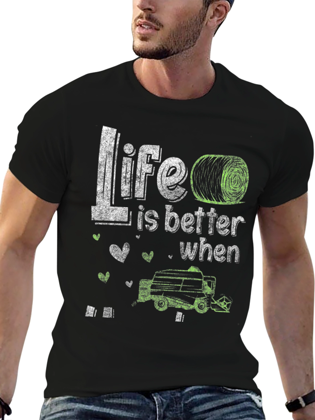 Life is Better T-Shirt - Farmer Harvester Tee