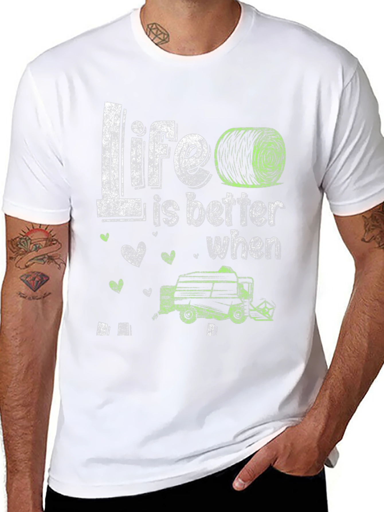 Life is Better T-Shirt - Farmer Harvester Tee