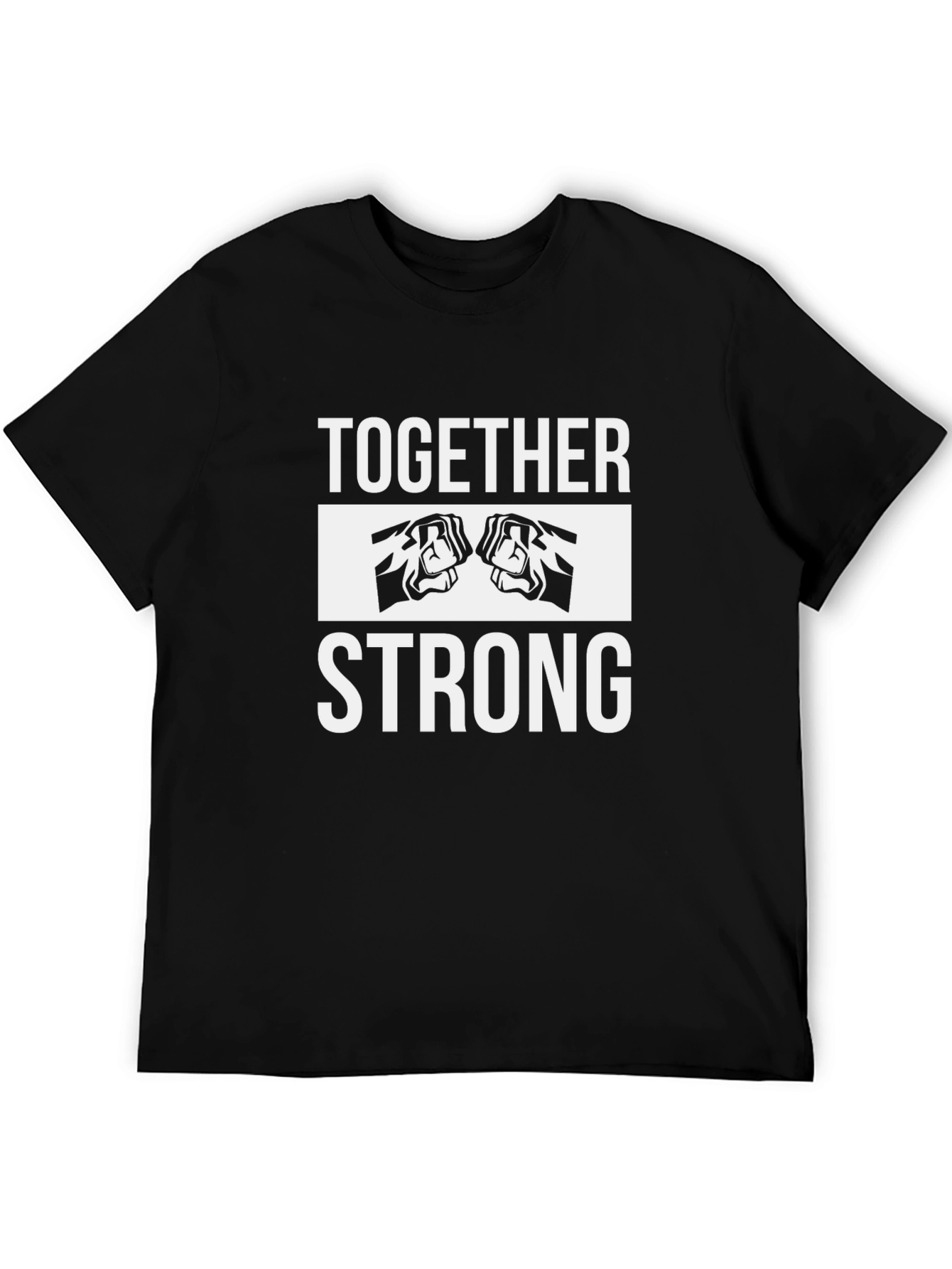 Together Strong Black Graphic Tee