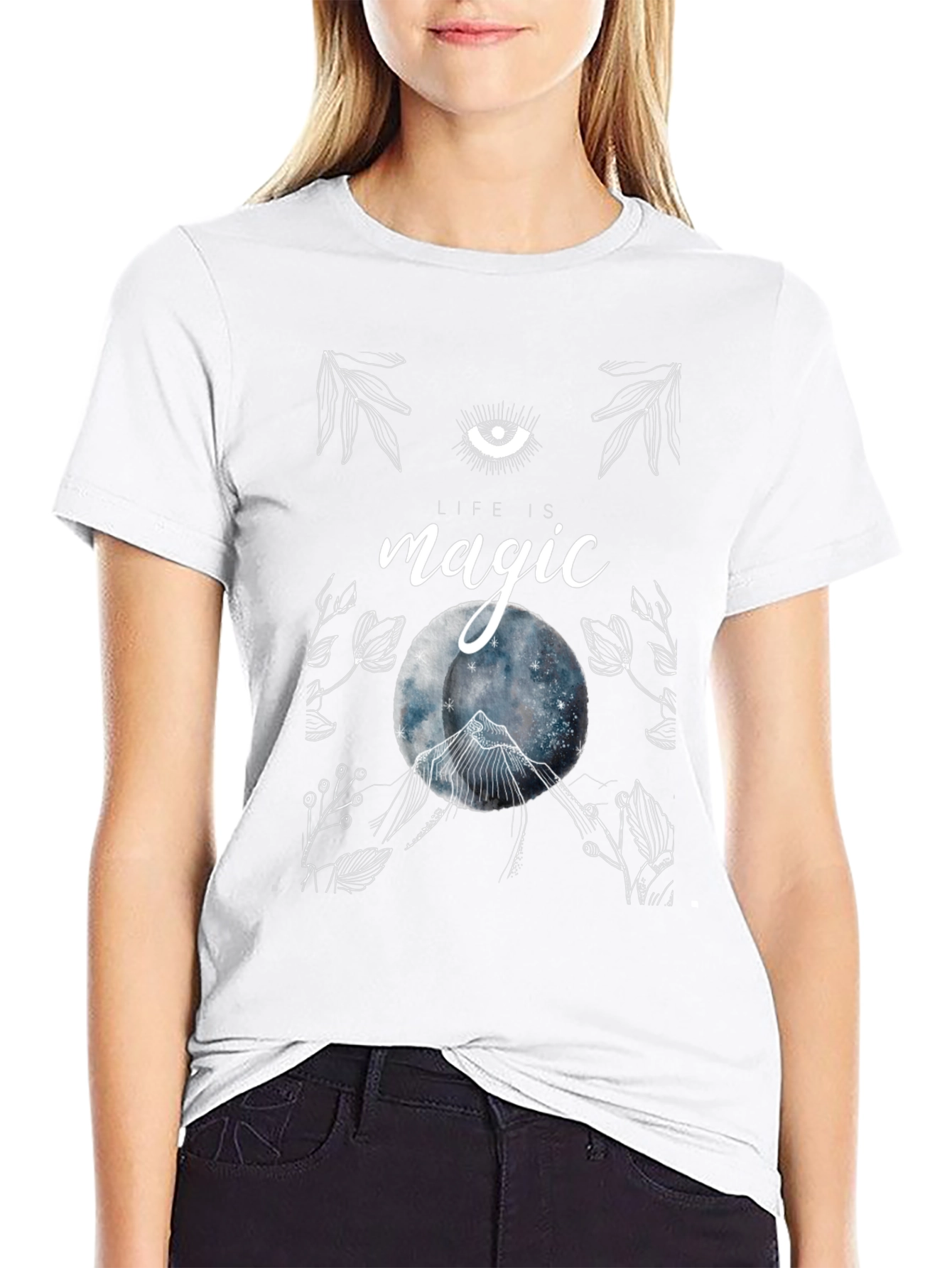 Life is Magic Graphic Tee - Mystical Design