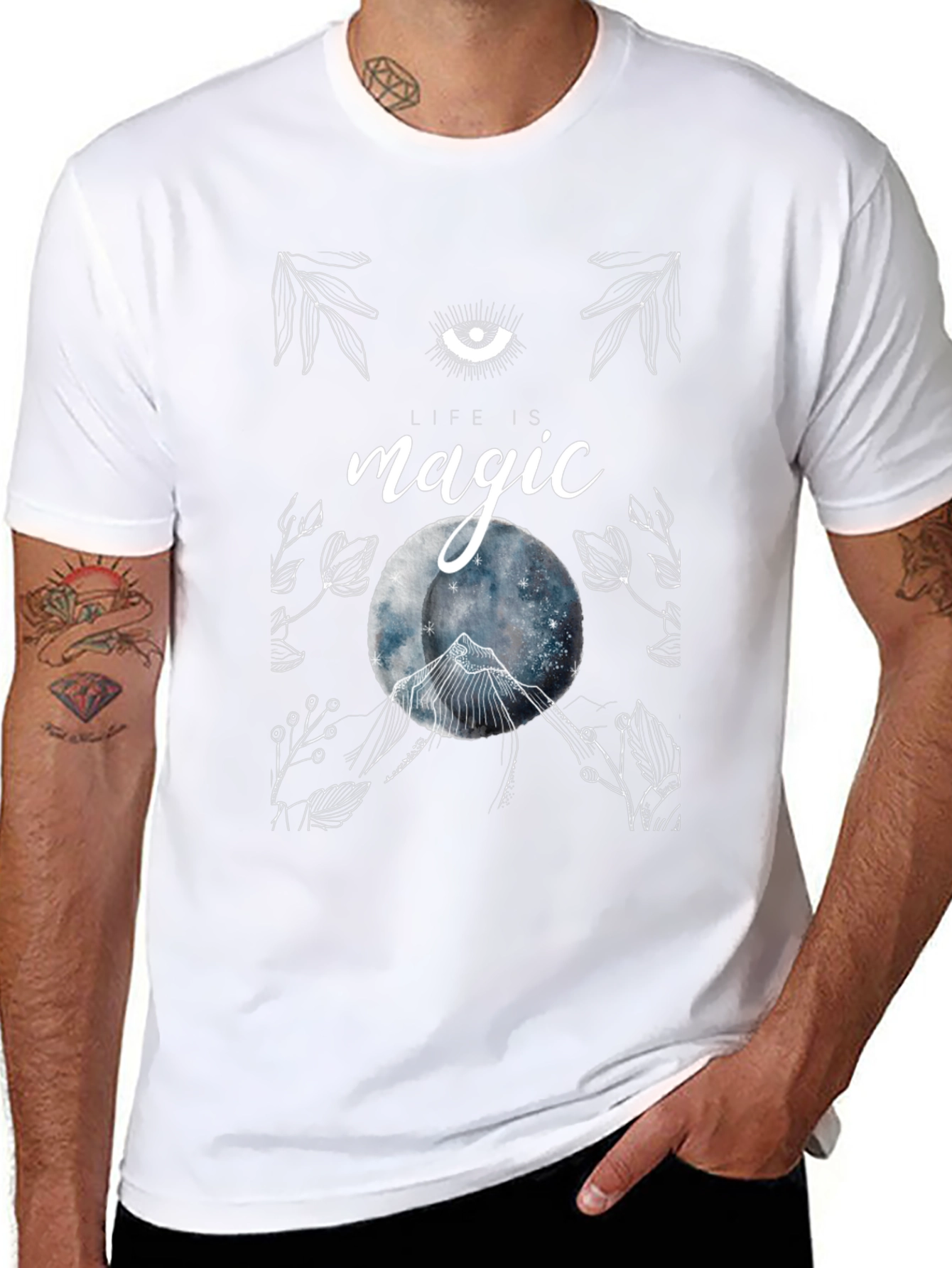 Life is Magic Graphic Tee - Mystical Design