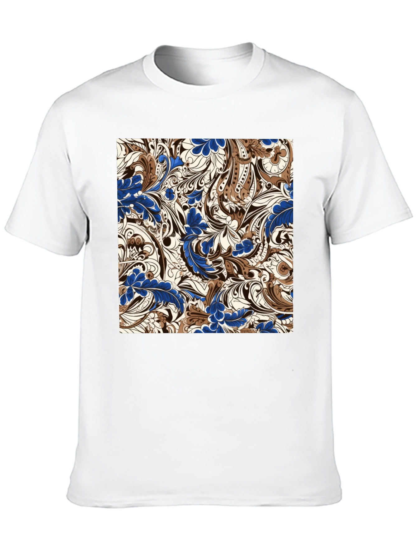 Patterned Graphic Print T-Shirt