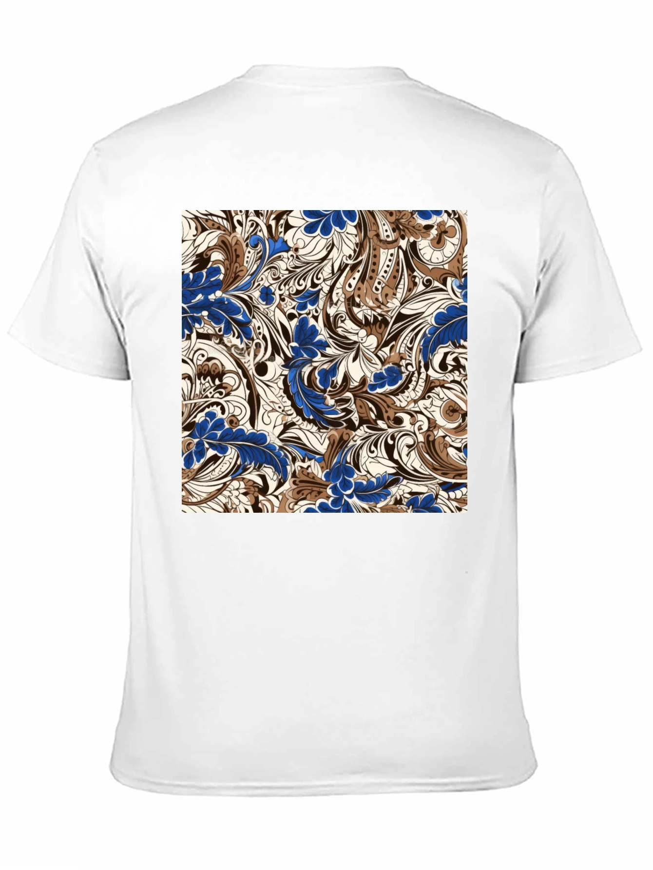 Patterned Graphic Print T-Shirt