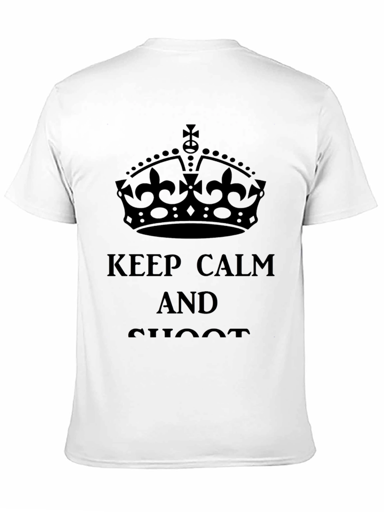 Keep Calm and Shoot Black T-Shirt