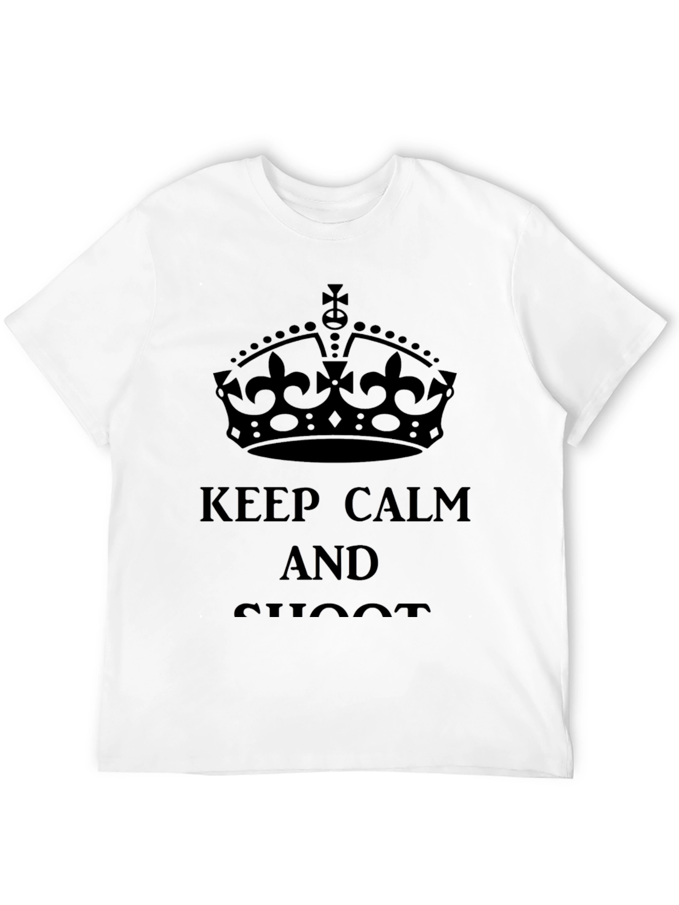 Keep Calm and Shoot Black T-Shirt