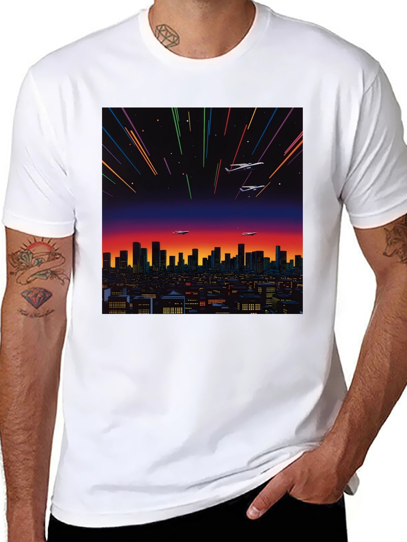 Retro Cityscape T-Shirt