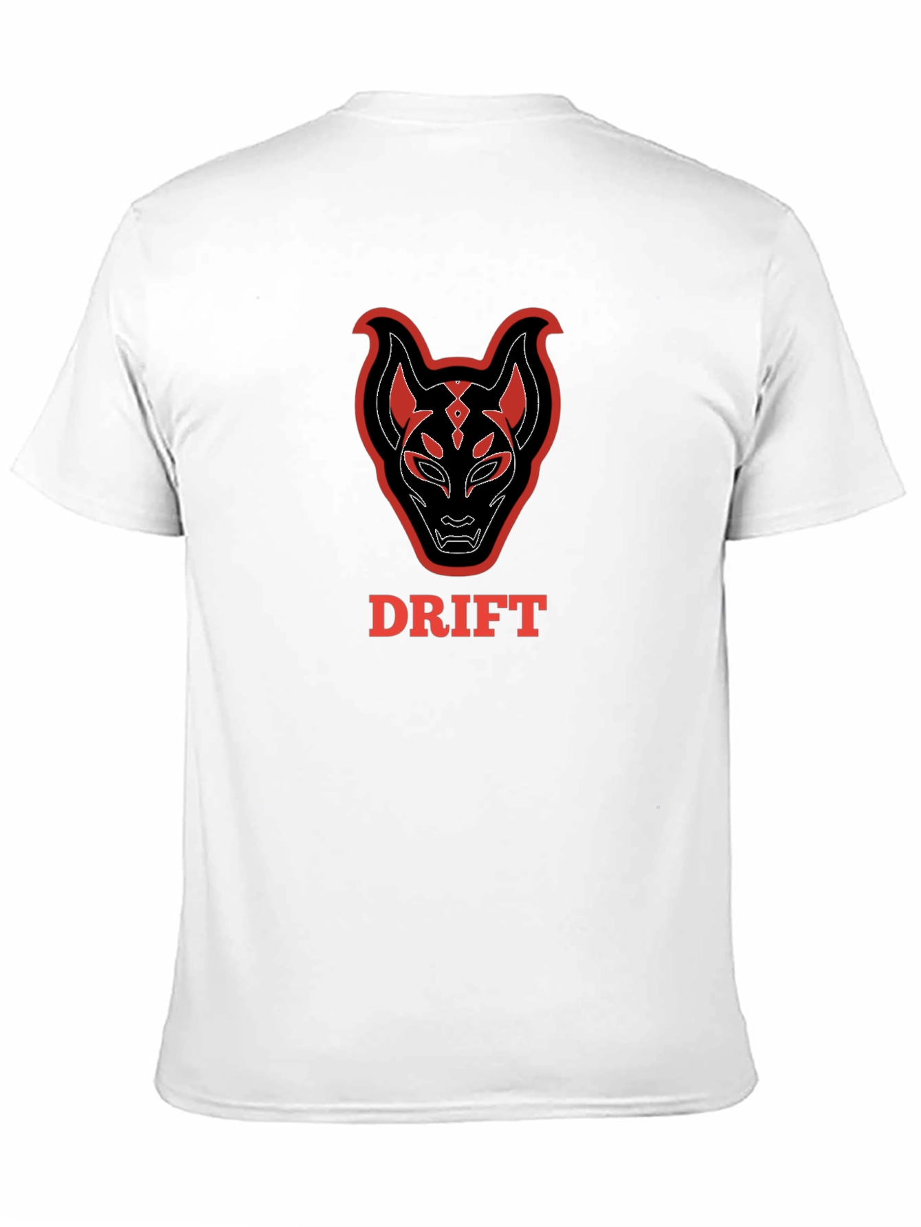 Drift Fox Mask Graphic Tee - Black Cotton T-Shirt