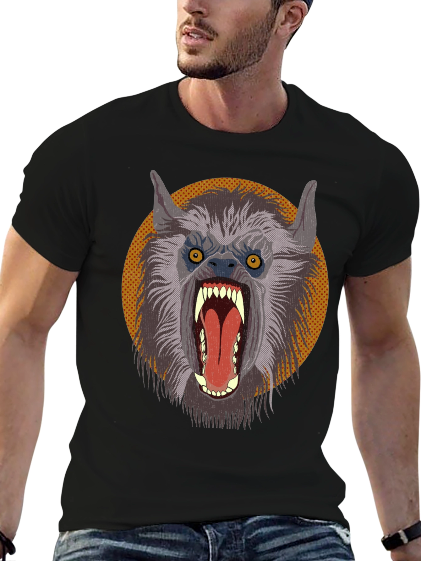 Werewolf Graphic Tee - Monster T-Shirt