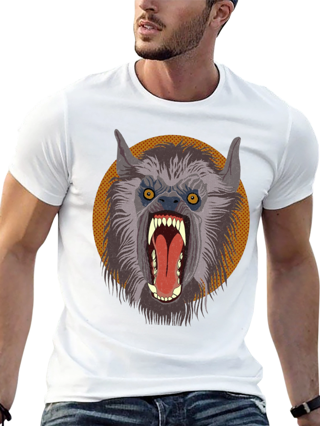 Werewolf Graphic Tee - Monster T-Shirt