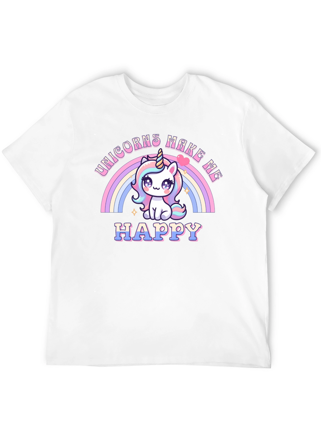 Unicorns Make Me Happy T-Shirt