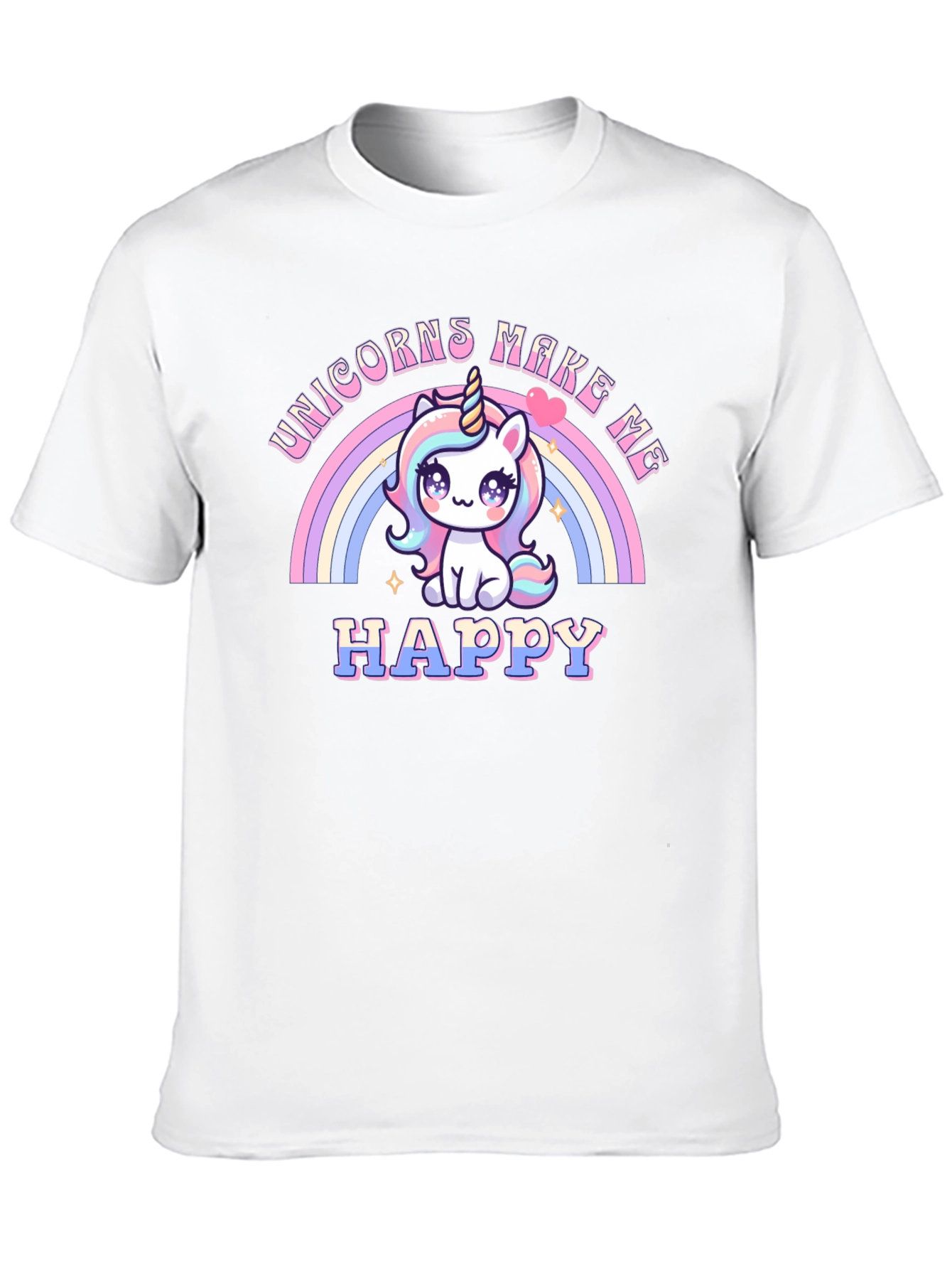 Unicorns Make Me Happy T-Shirt