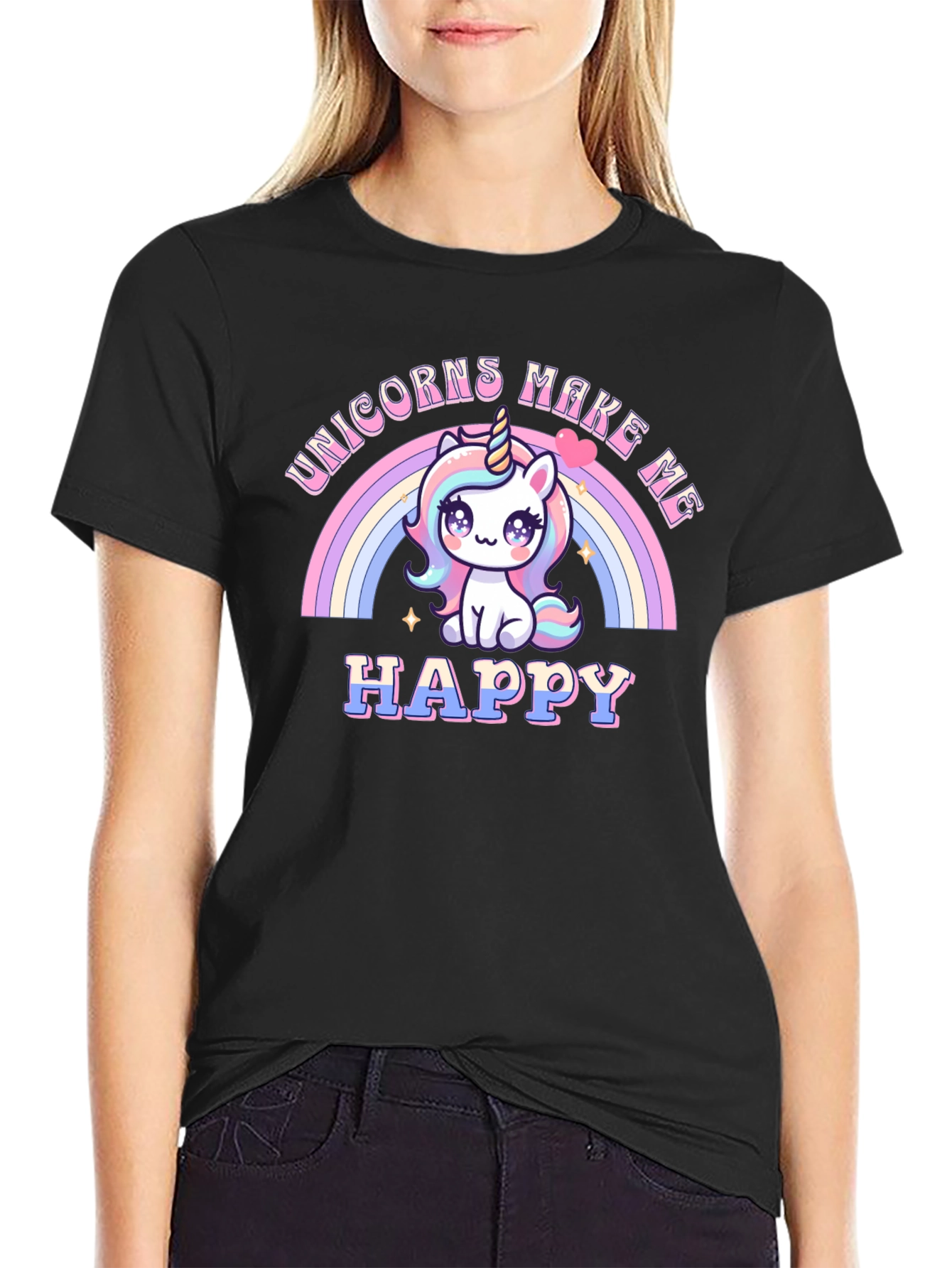 Unicorns Make Me Happy T-Shirt