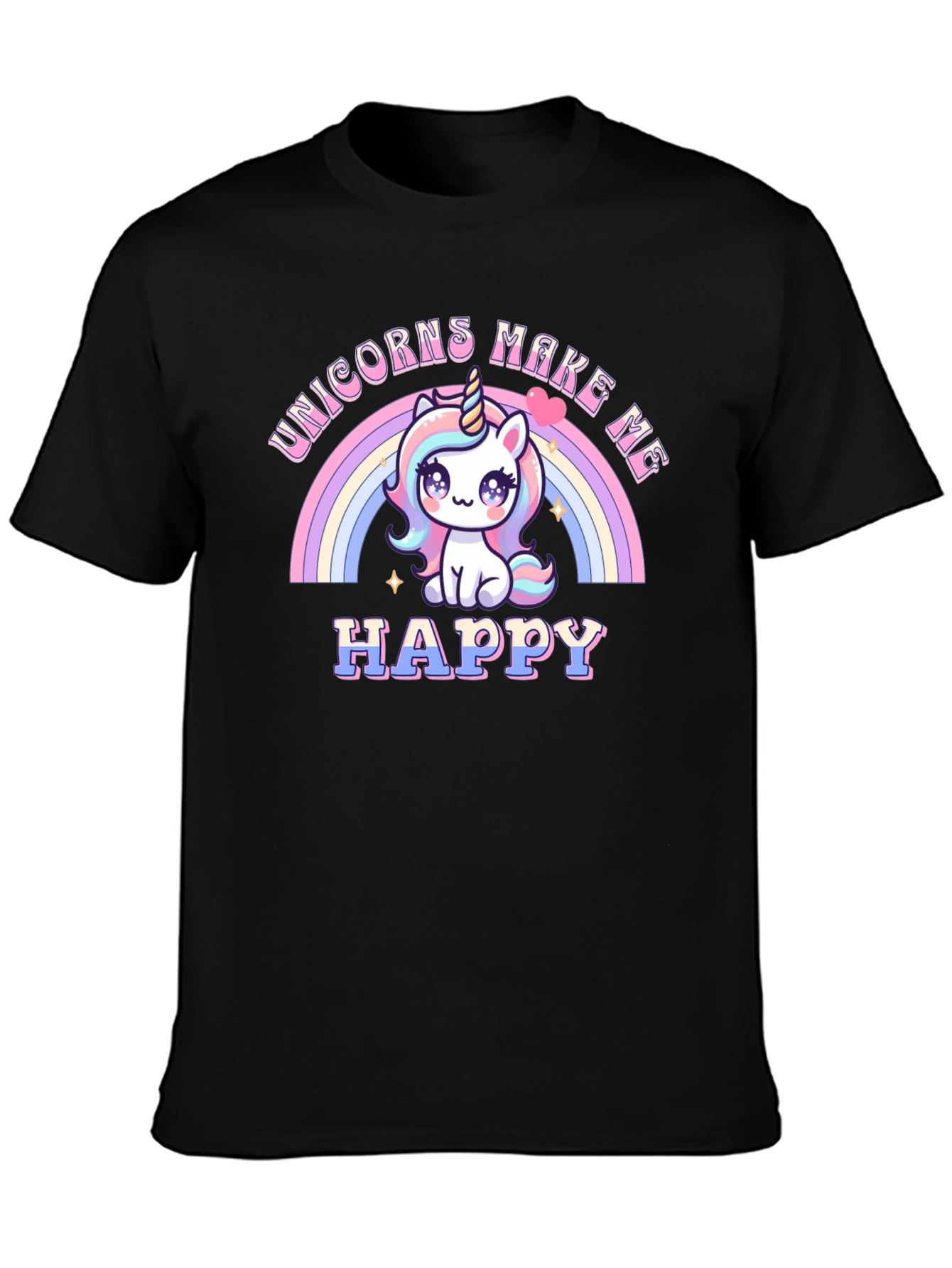 Unicorns Make Me Happy T-Shirt