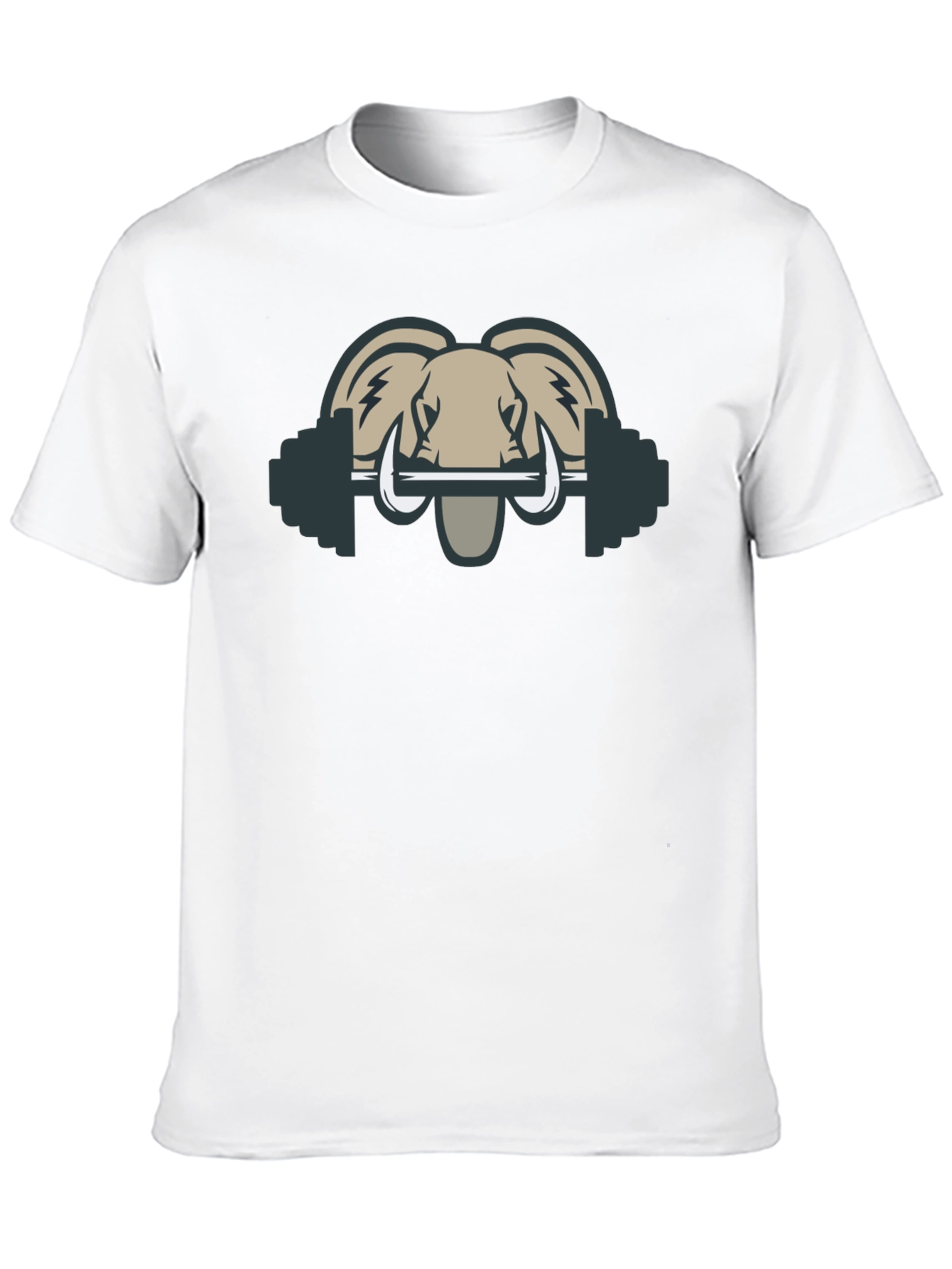 Elephant Barbell T-Shirt - Gym Animal Tee