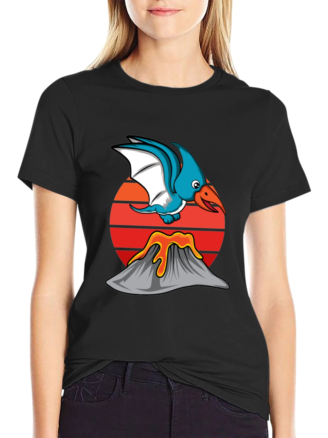 Dino Volcano Graphic Tee